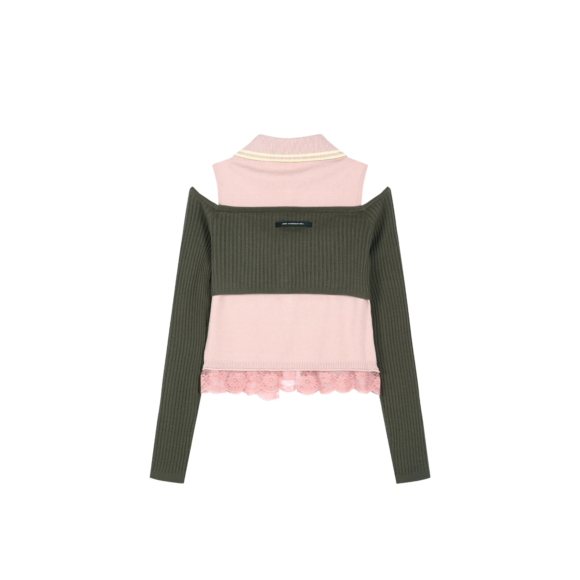 Andersson Bell Womens Layered Off-Shoulder Collar Top - Image 2