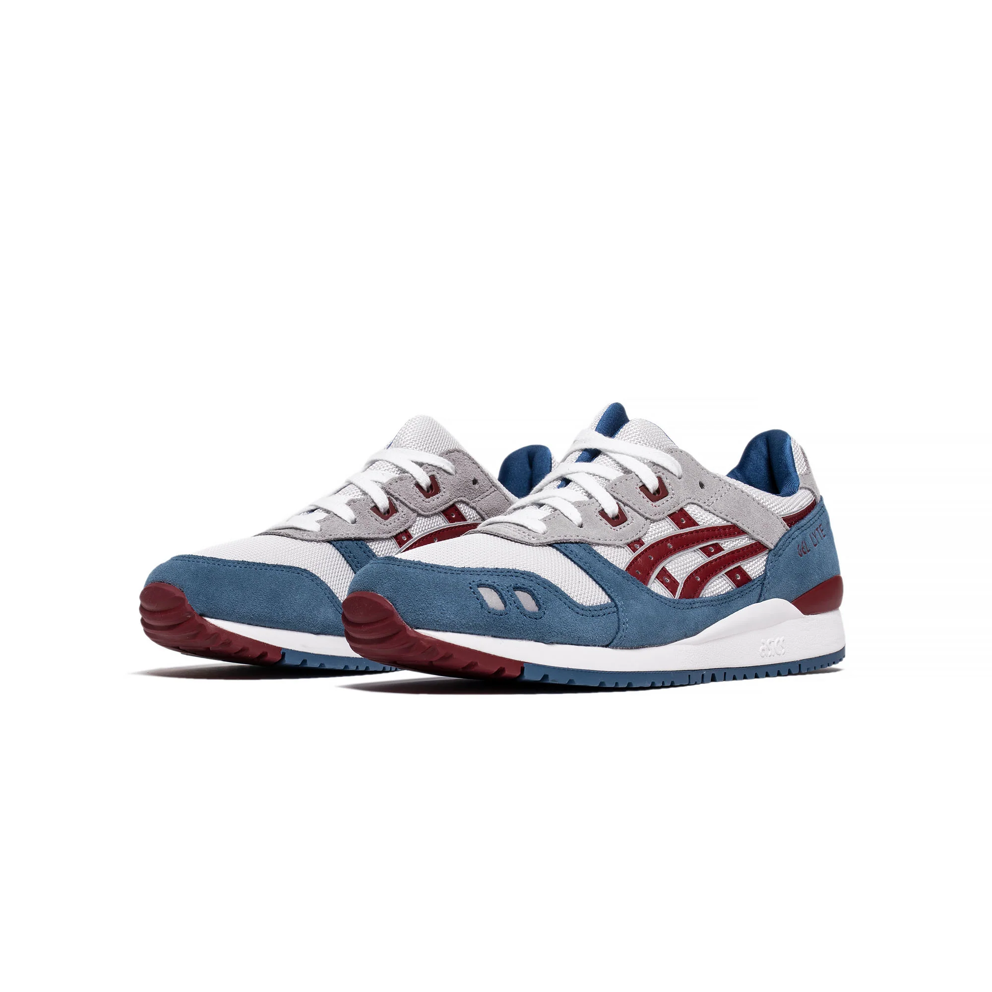 Asics Mens Gel-Lyte III OG Shoes 'Azure/Beet Juice' - Image 2