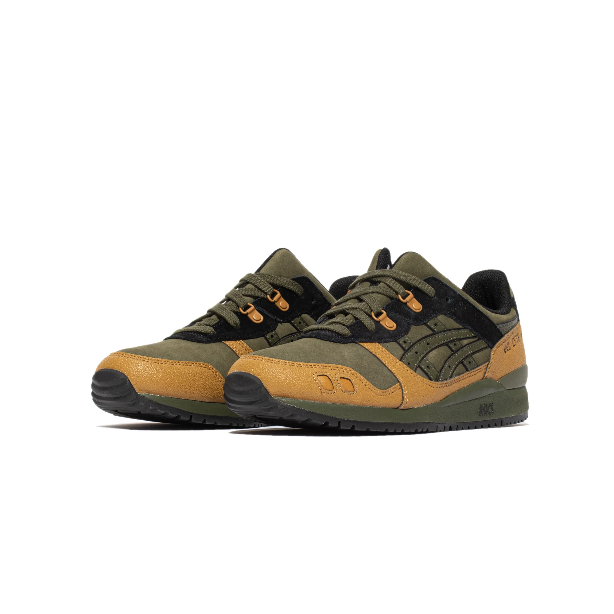 Asics Mens Gel-Lyte III OG Shoes 'Olive Canvas' - Image 2