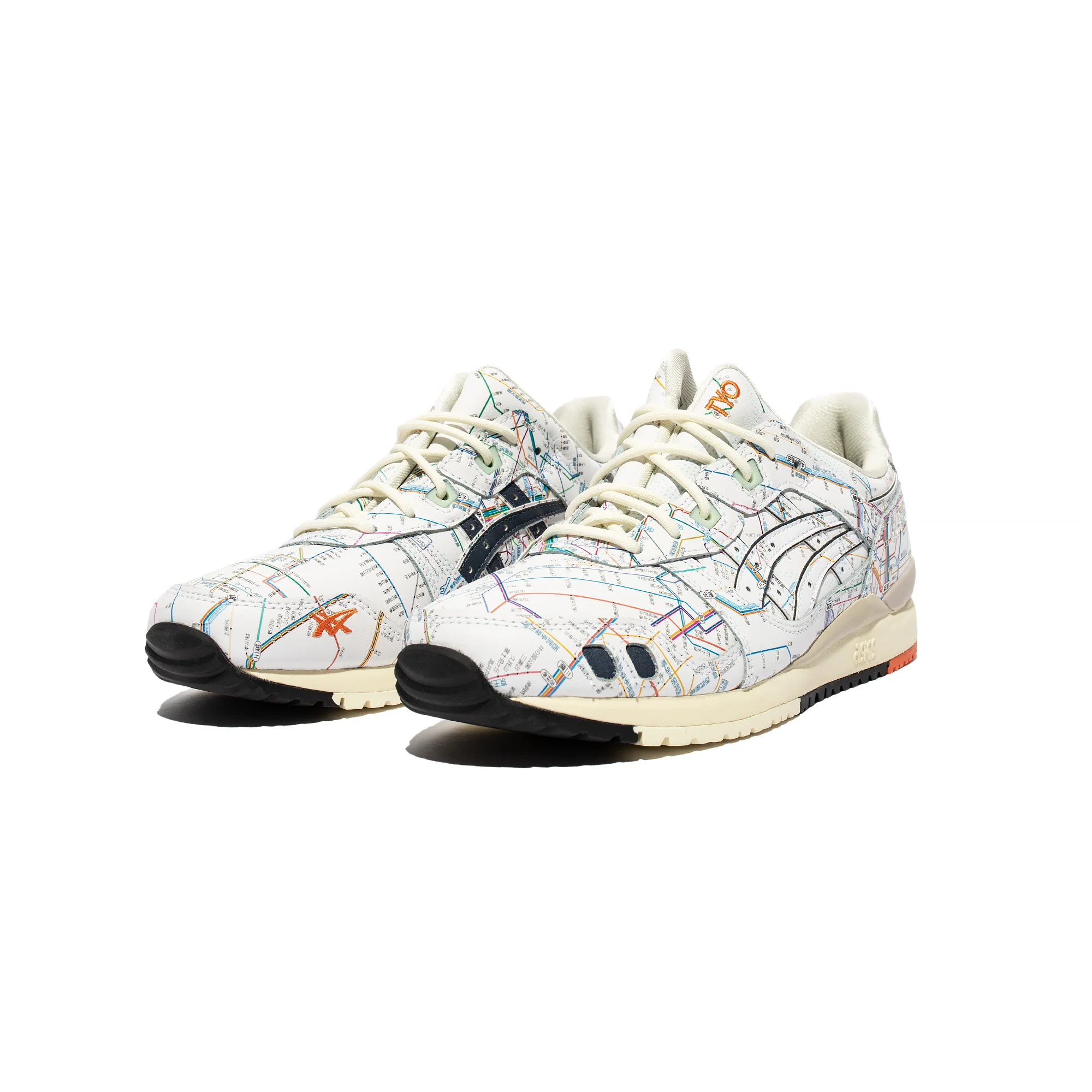 Asics Mens Gel-Lyte III OG Shoes 'White/Peacoat' - Image 2
