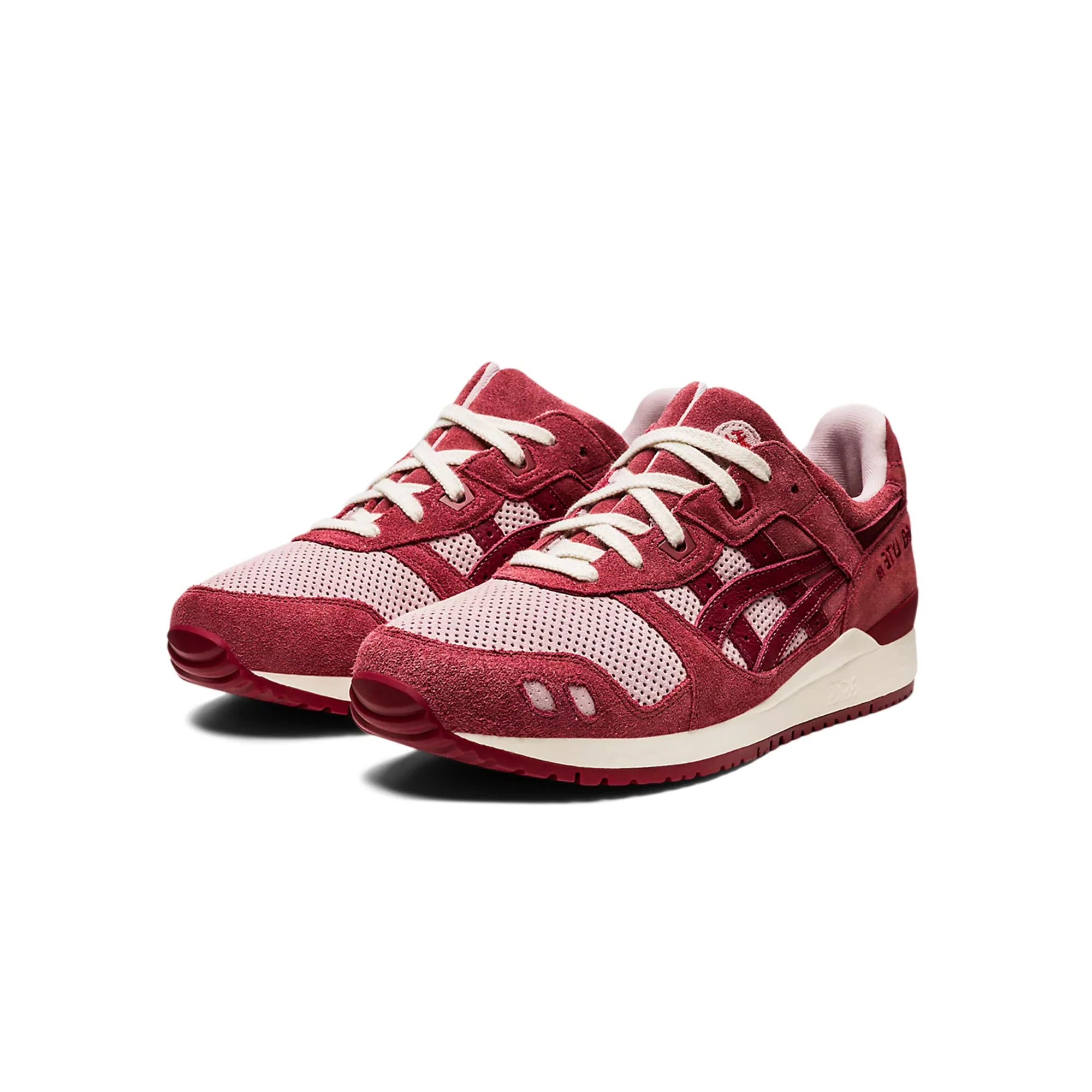 Asics Mens Gel-Lyte III OG Shoes 'Watershed Rose/Beet Red' - Image 2