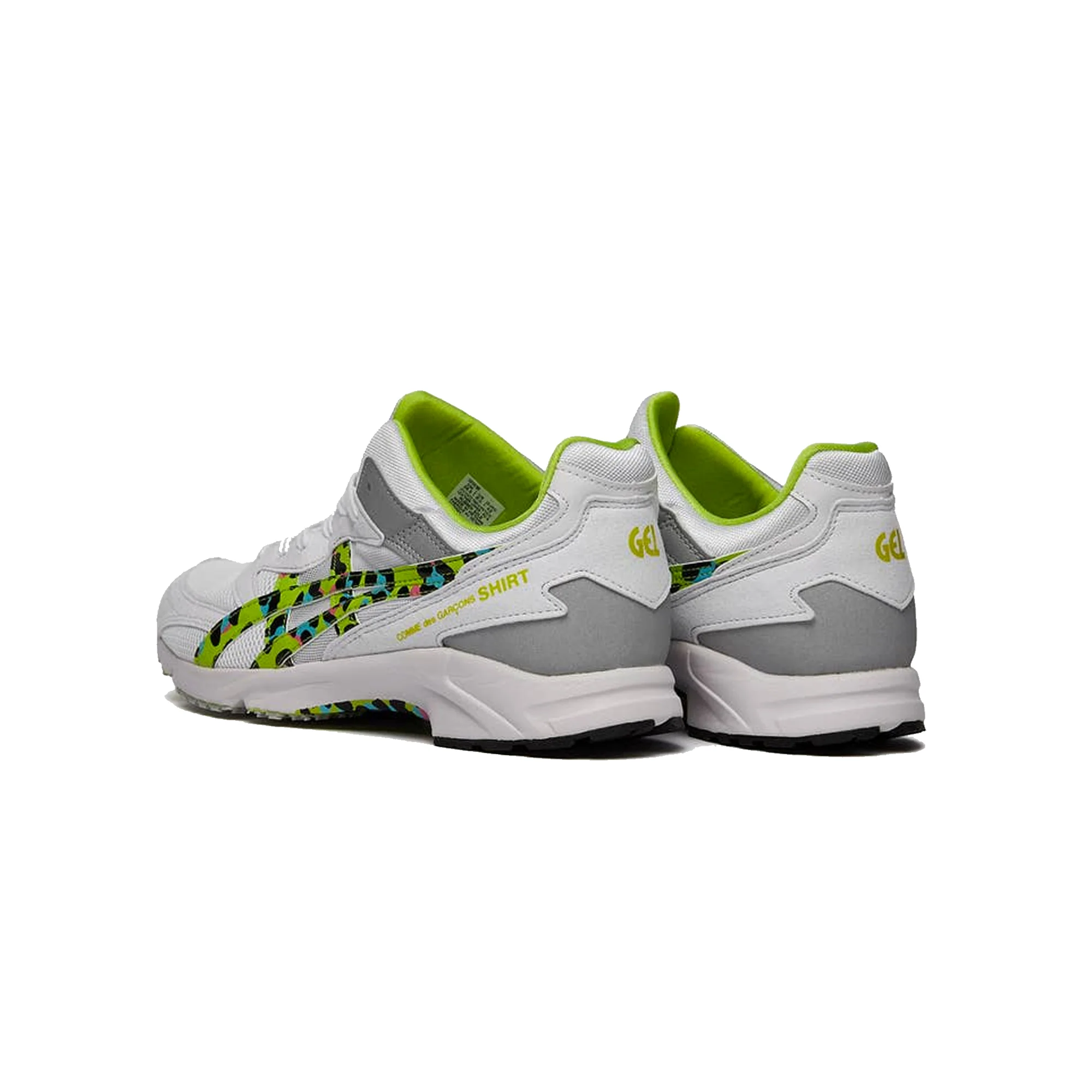 Asics x CDG Shirt Mens Tarther SC Shoes 'White/Lime' - Image 3