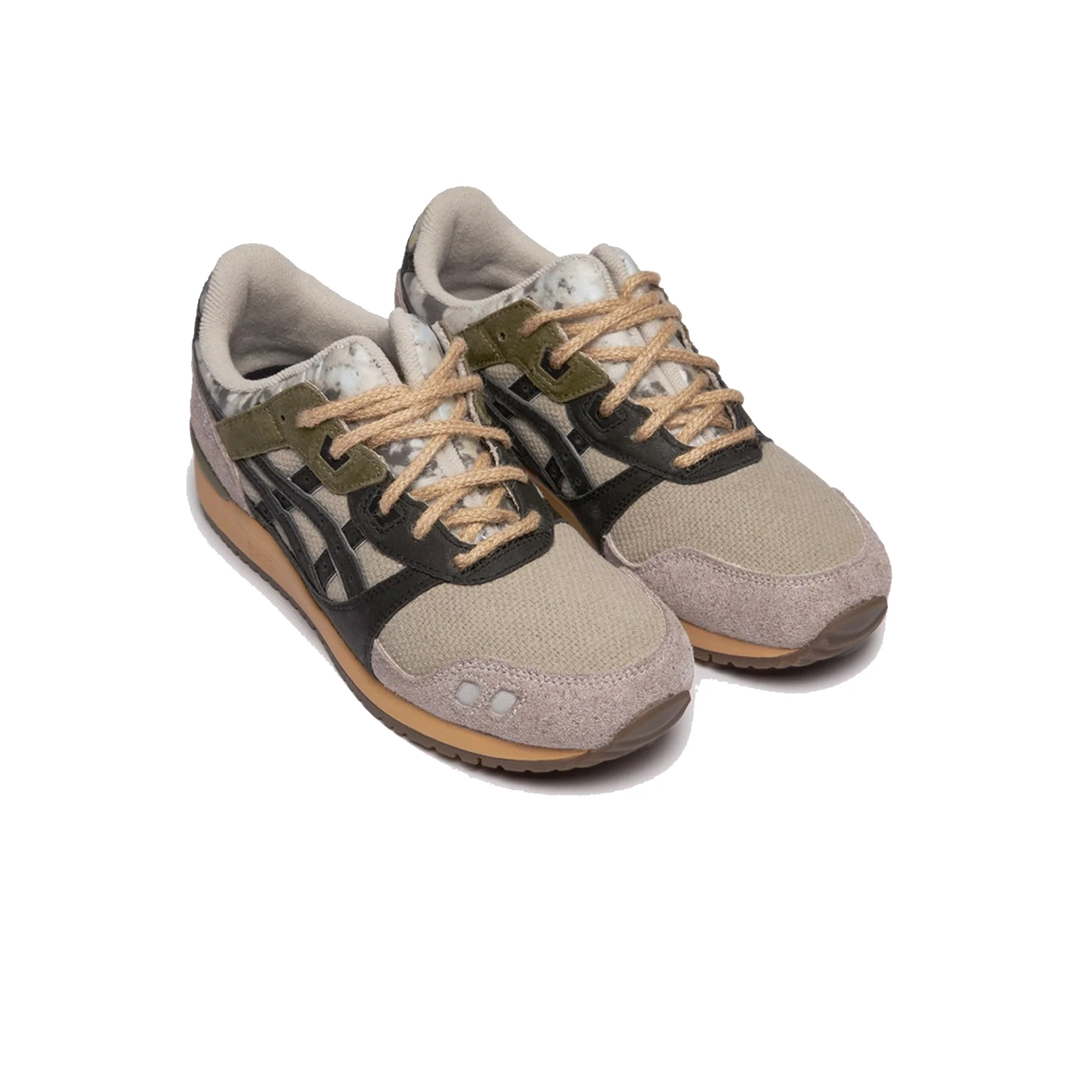 Asics Mens Gel-Lyte III OG Shoes 'Beige/Black' - Image 2