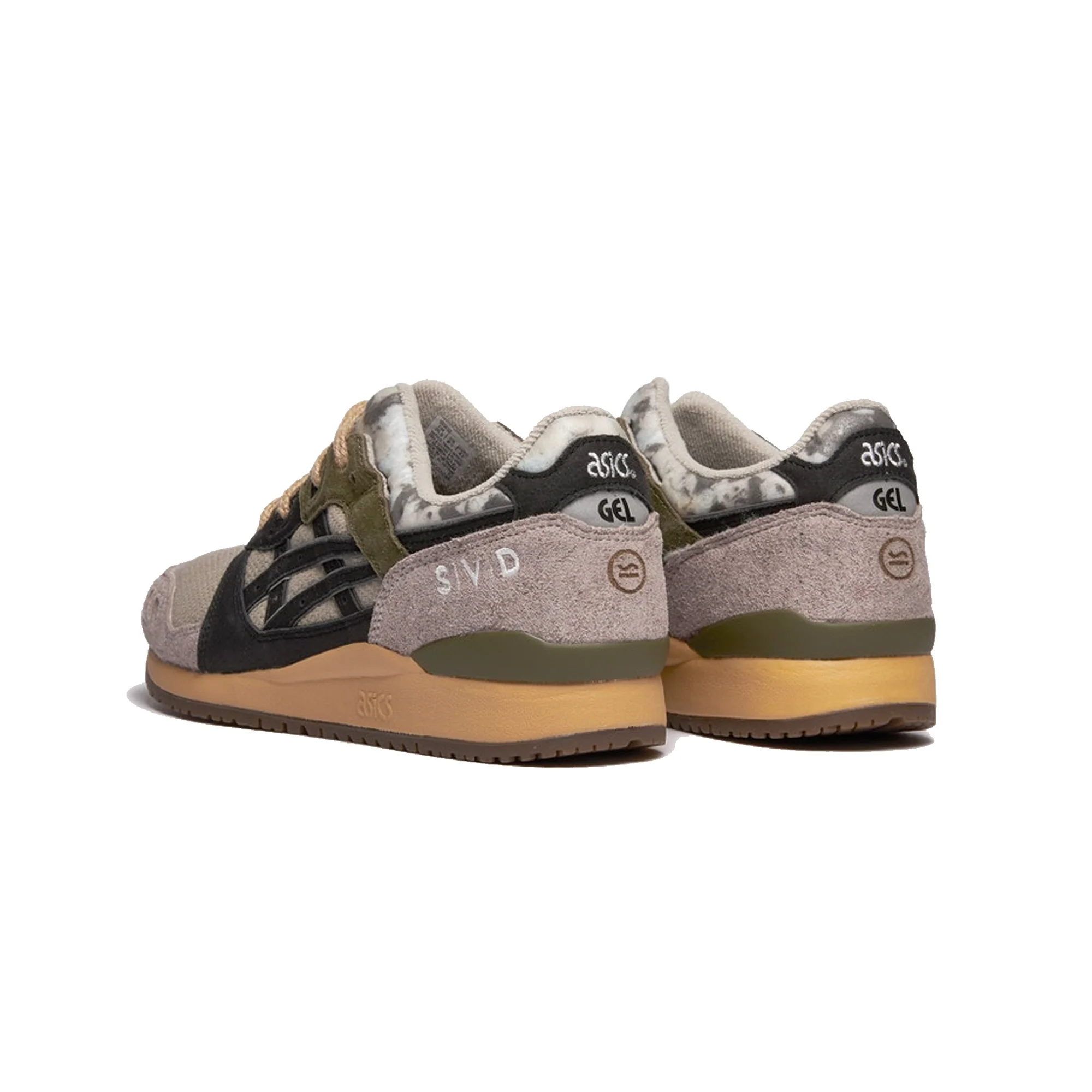 Asics Mens Gel-Lyte III OG Shoes 'Beige/Black' - Image 3