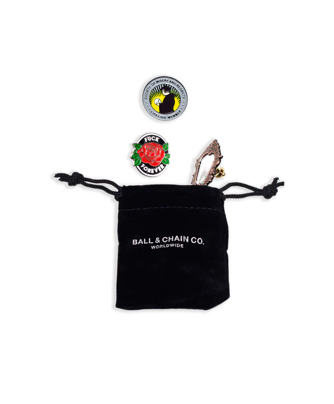 Ball & Chain - Fuck Forever Pin - Image 2