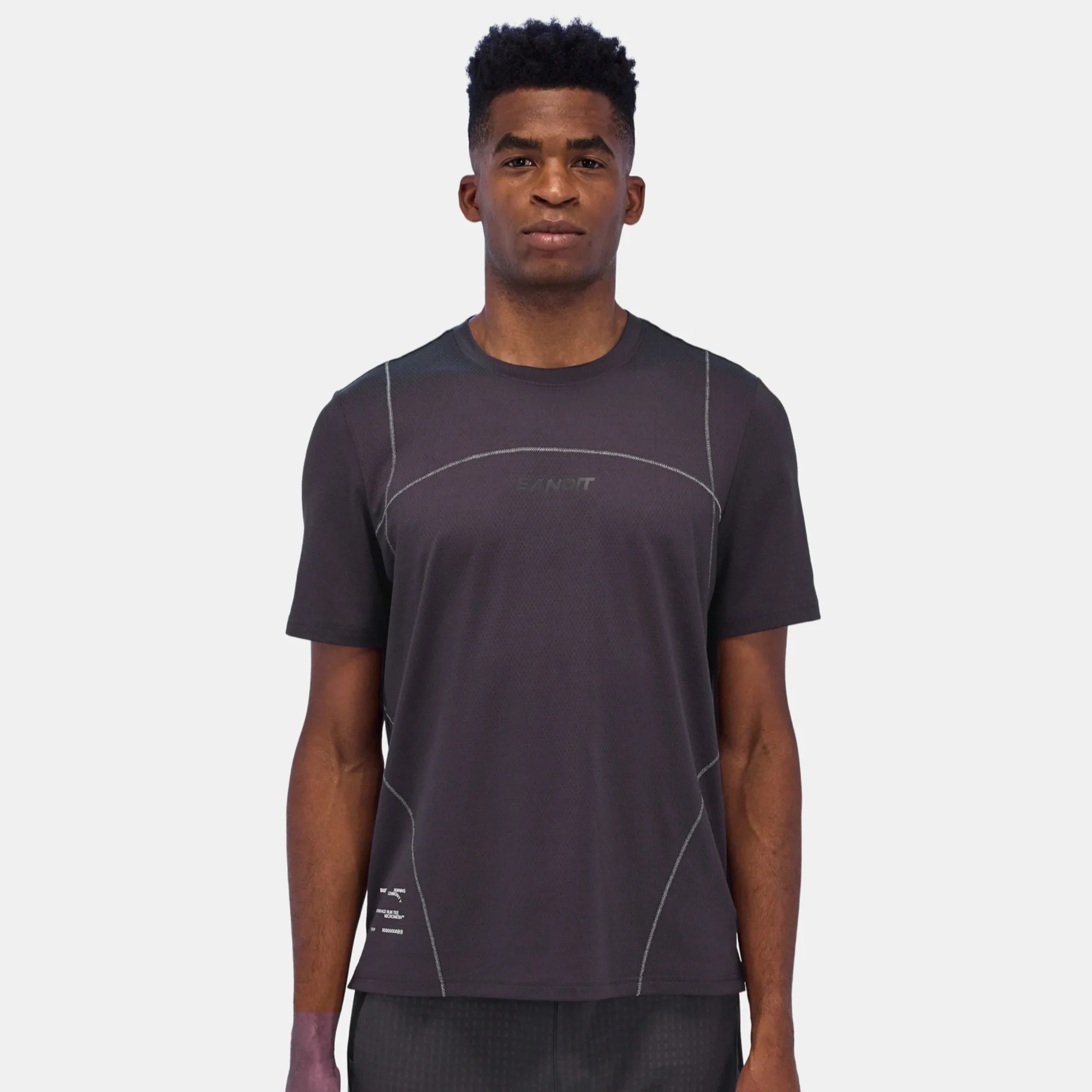 Bandit Running Mens Micromesh™ Reflecto Stitch™ Run Tee - Image 2