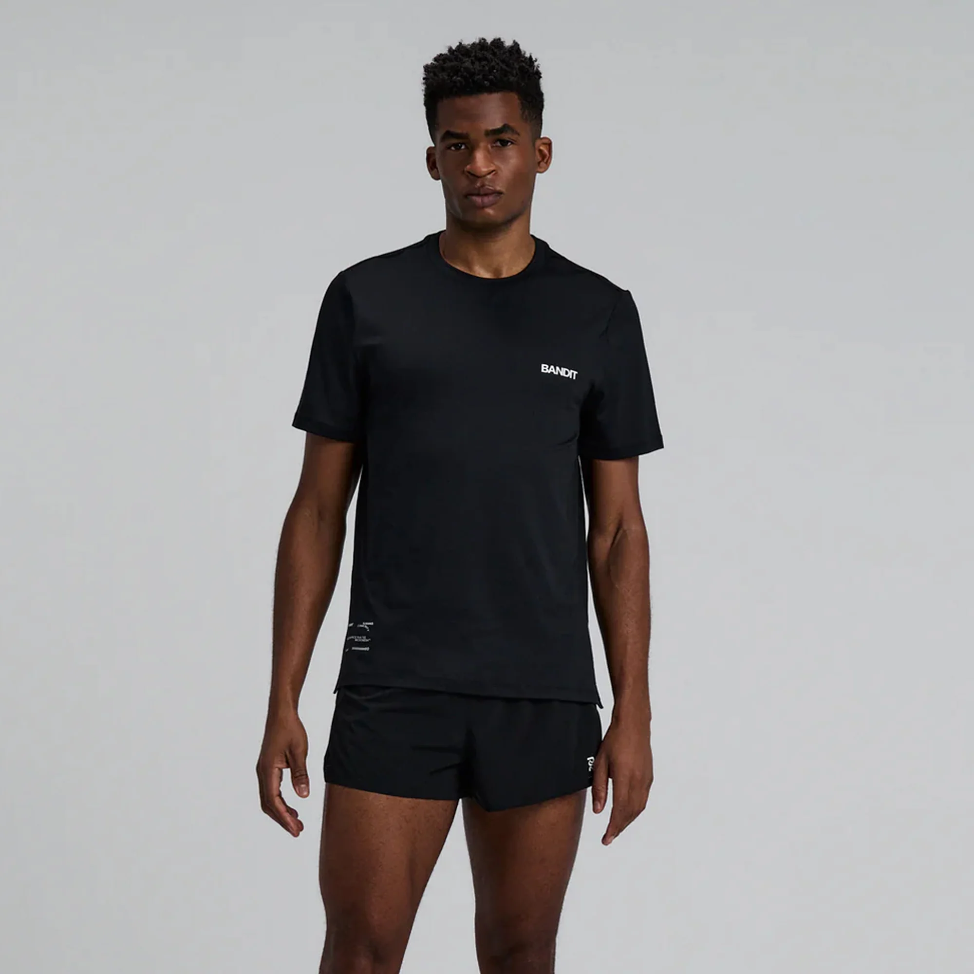 Bandit Running Mens Performance Micromesh Short Sleeve Tee - Image 2