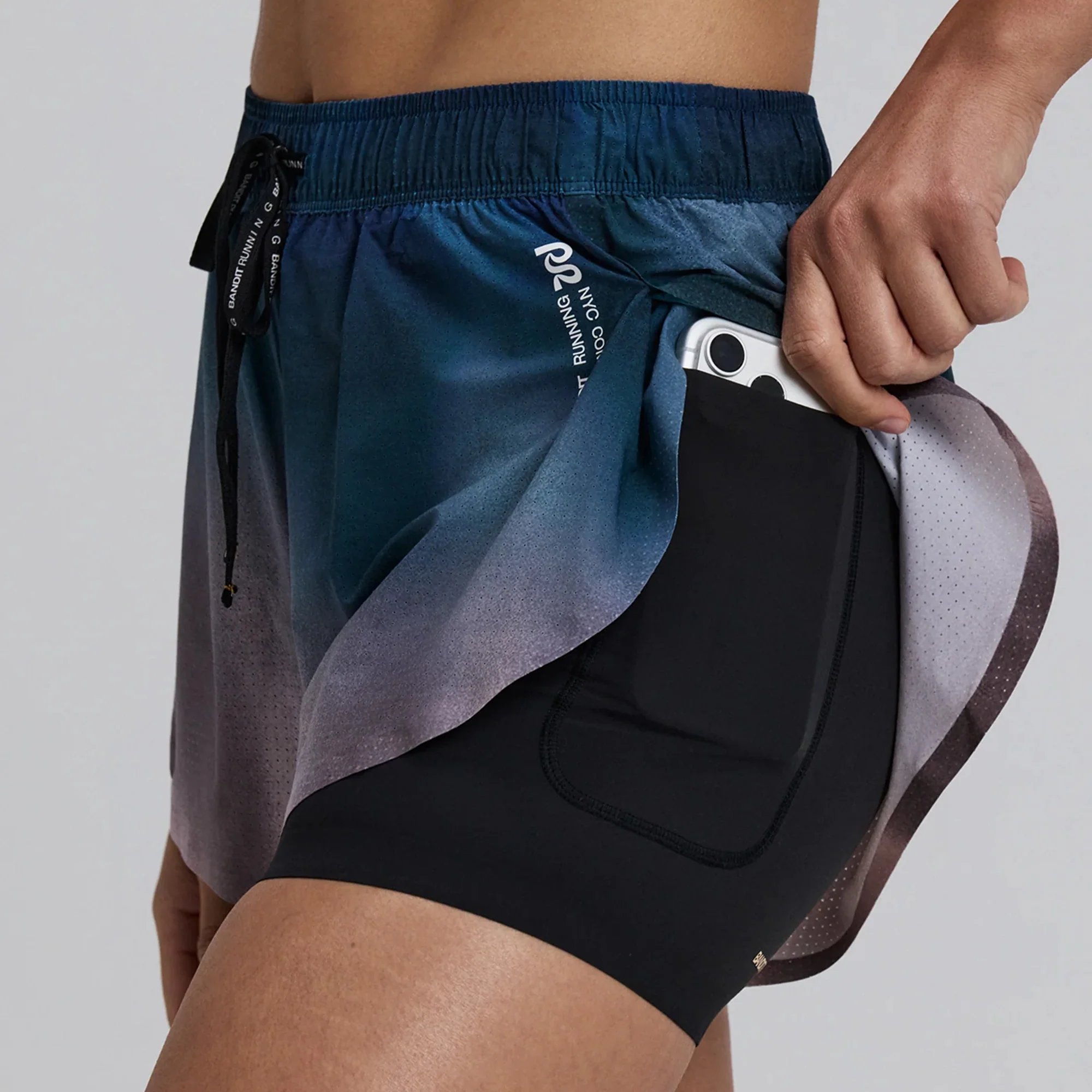 Bandit Running Womens Vento 3 In Flowy 2 in 1 Short - Image 4