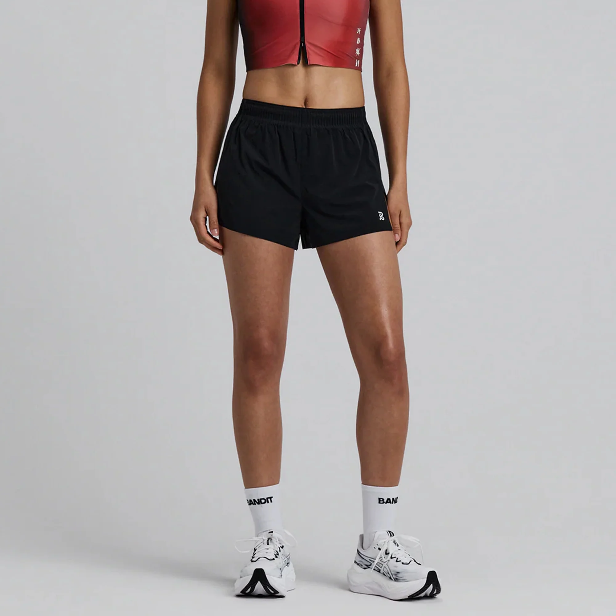 Bandit Running Womens Vento Bonded Ridge Wastband Split Short - Image 2