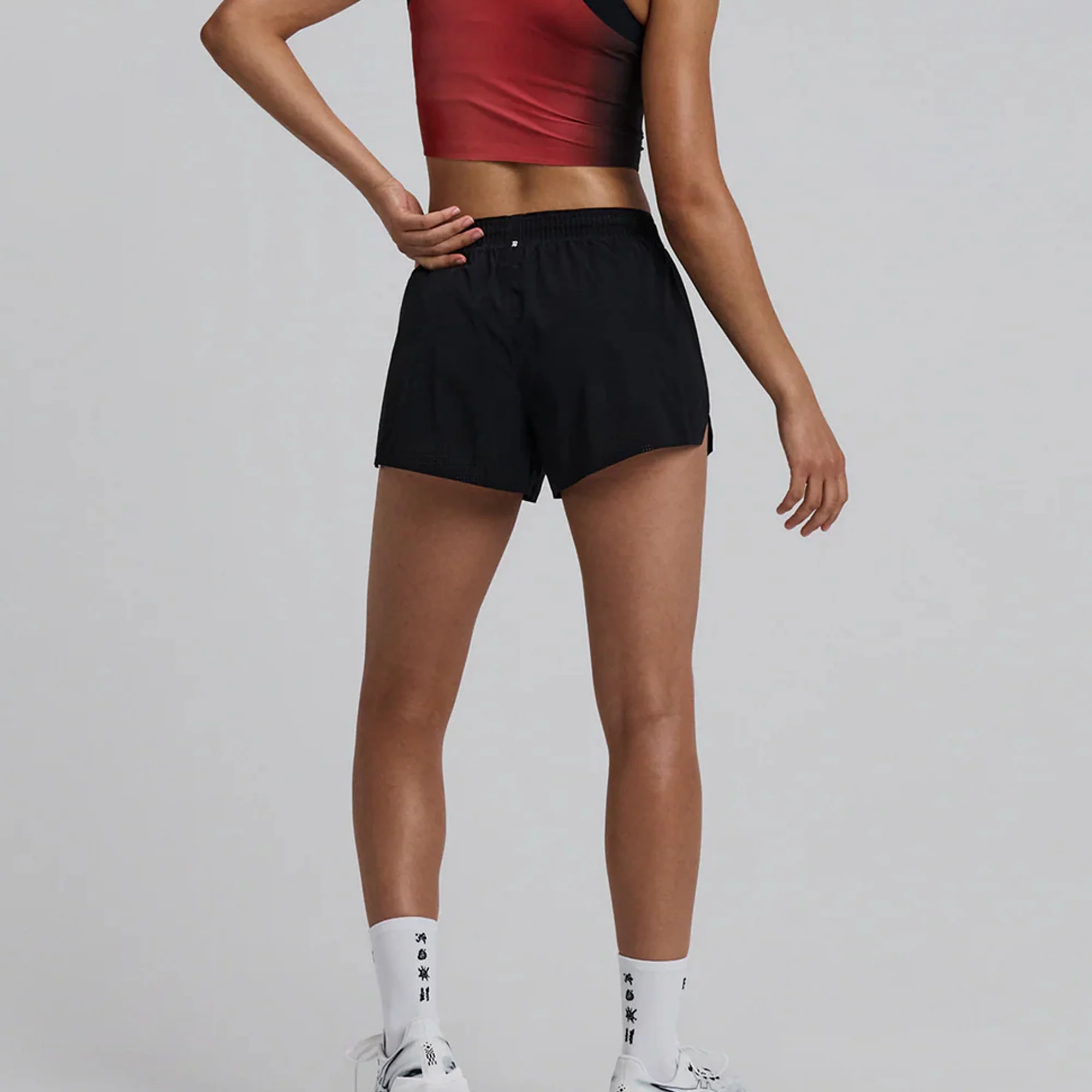 Bandit Running Womens Vento Bonded Ridge Wastband Split Short - Image 3