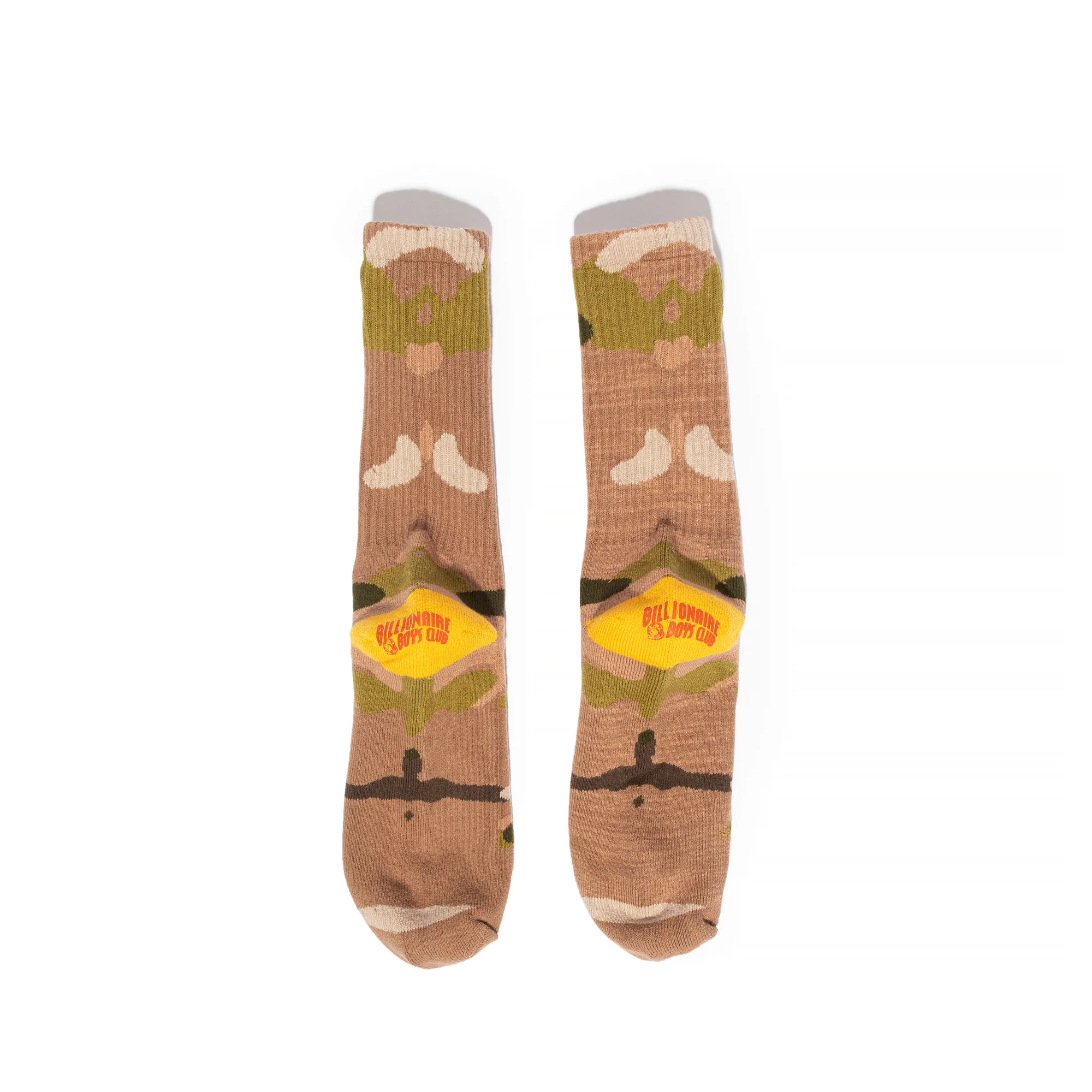 Billionaire Boys Club Men BB Camo Hands Sock 'Fog' - Image 2