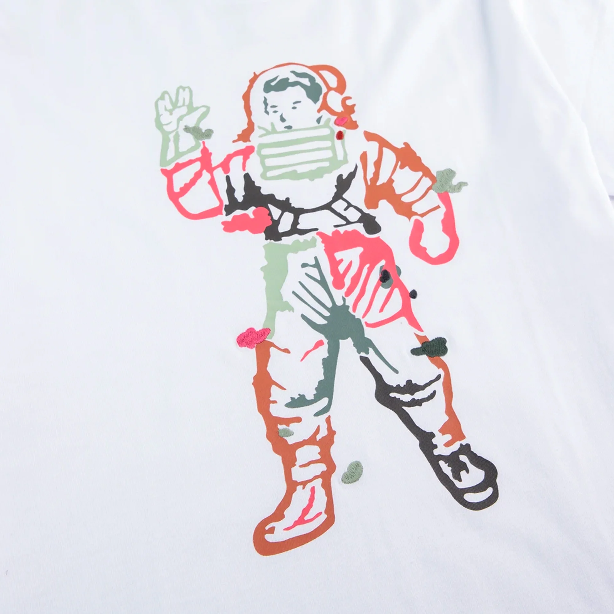 Billionaire Boys Club Mens Astro Camo SS Knit Shirt 'White' - Image 3