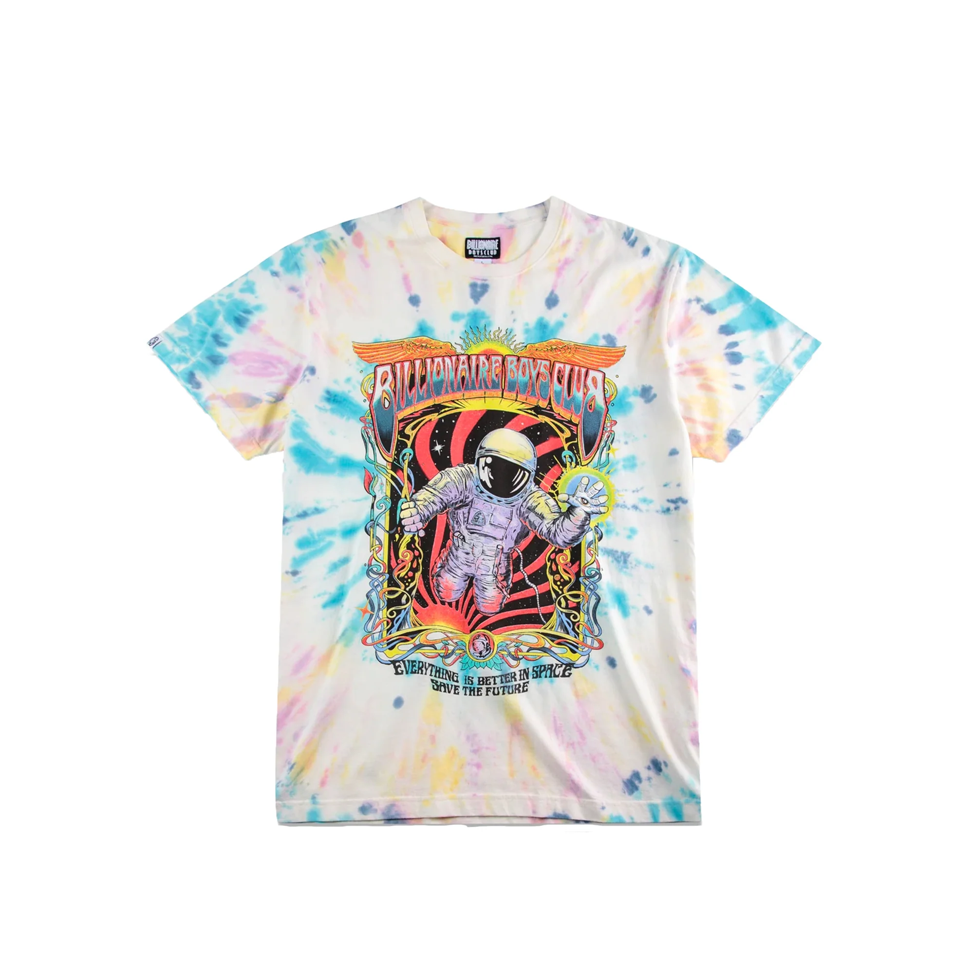 Billionaire Boys Club Mens Astro Dye Trip SS Knit Shirt 'White'