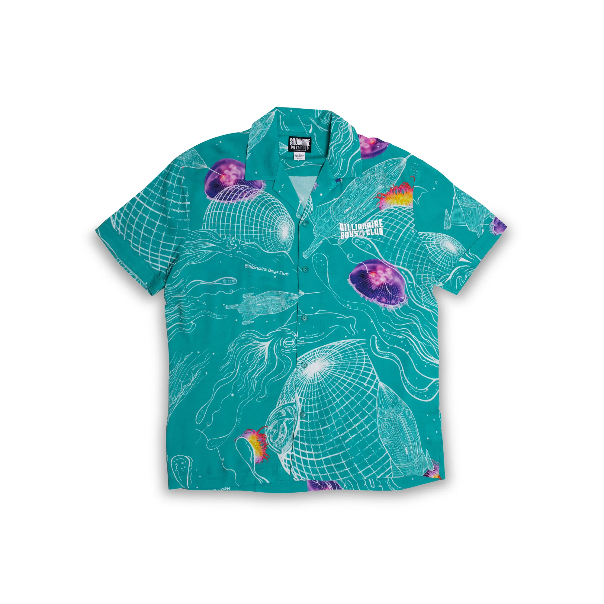 Billionaire Boys Club Mens Deep Space SS Woven Shirt 'Baltic'