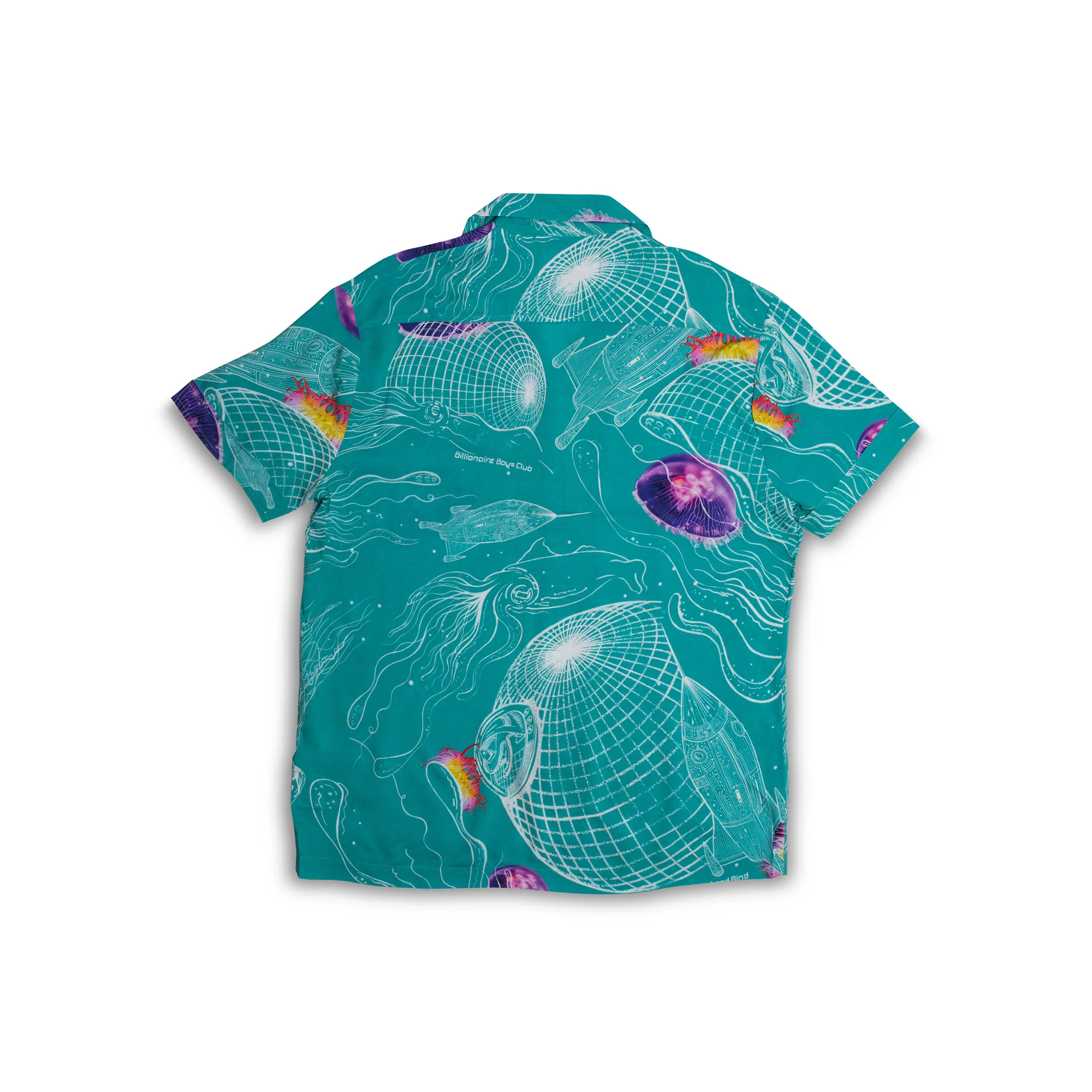 Billionaire Boys Club Mens Deep Space SS Woven Shirt 'Baltic' - Image 3