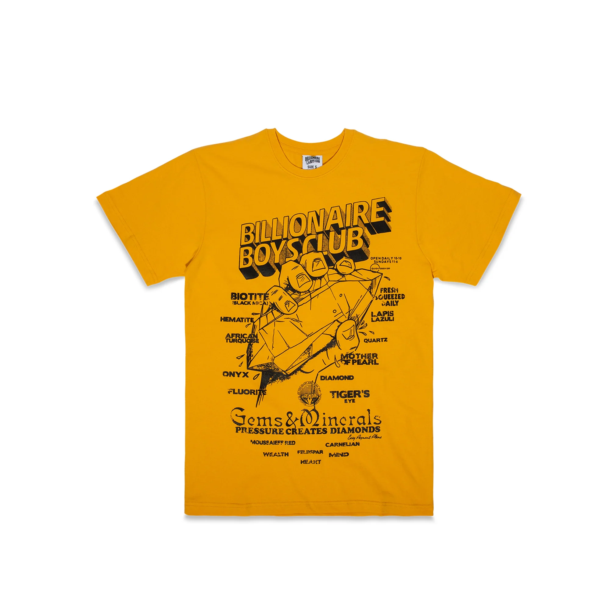 Billionaire Boys Club Mens Pressed Diamonds SS Tee 'Beeswax''