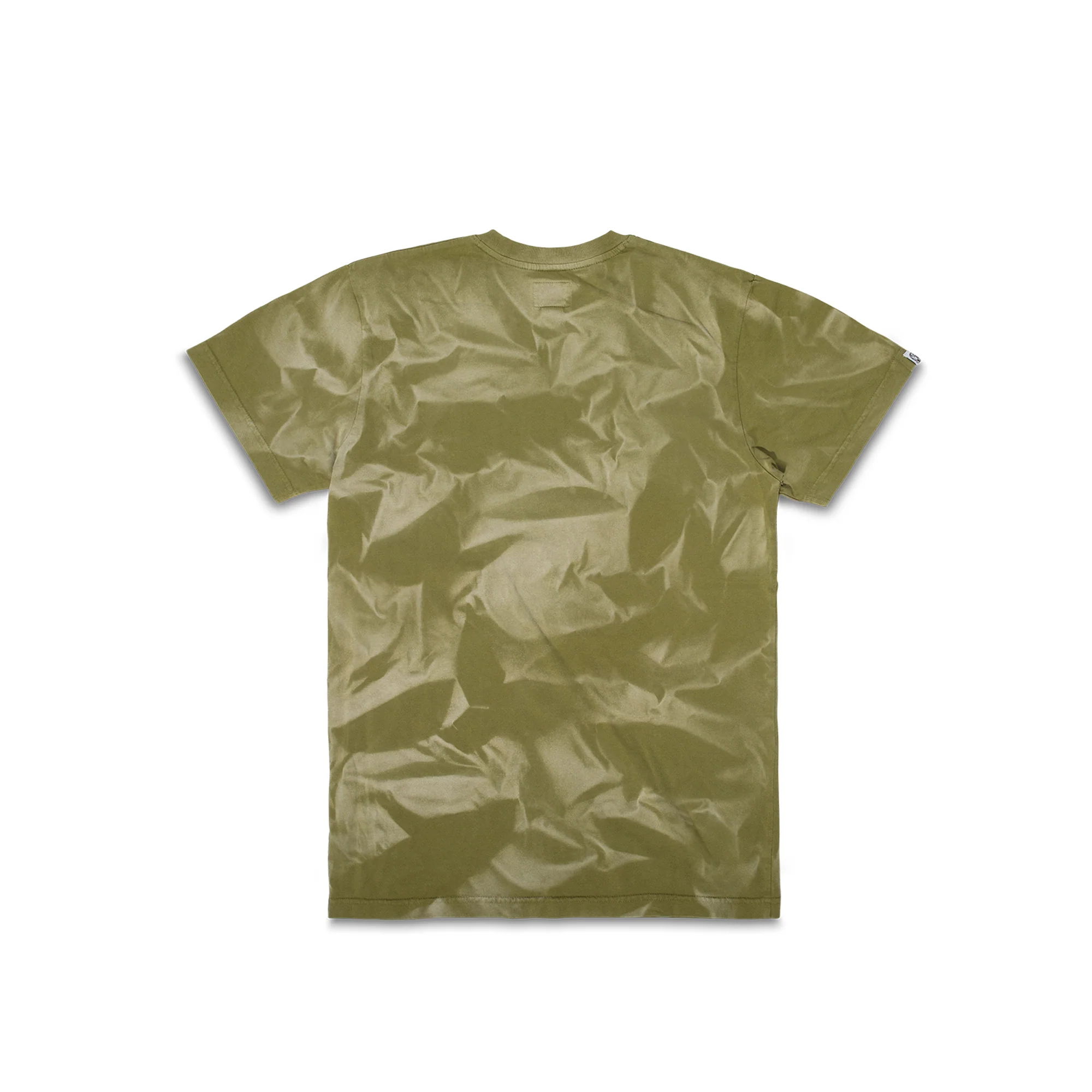 Billionaire Boys Club Mens Washed Helmet SS Knit Tee 'Olive Drab' - Image 2