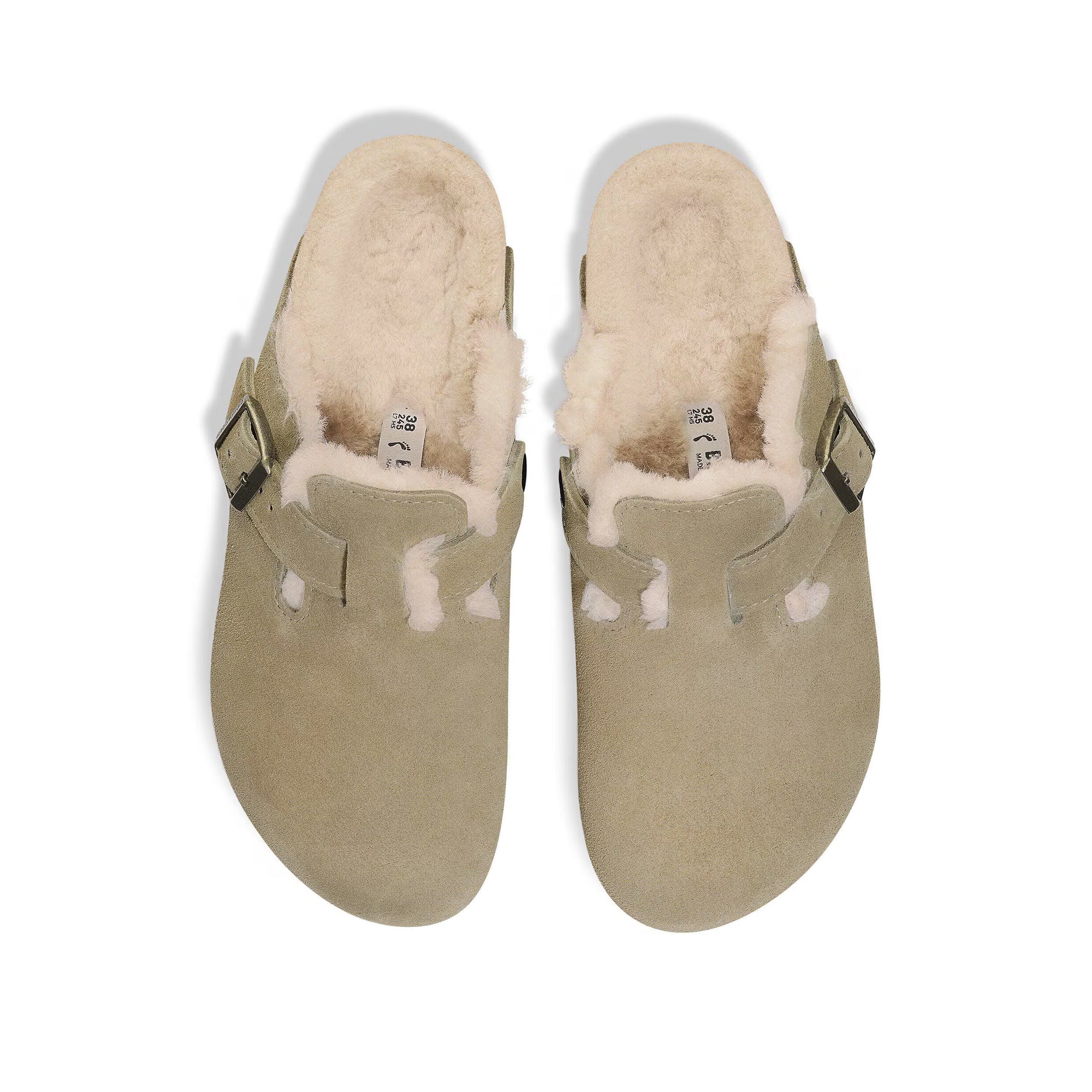 Birkenstock Mens Boston Shearling Sandals - Image 2