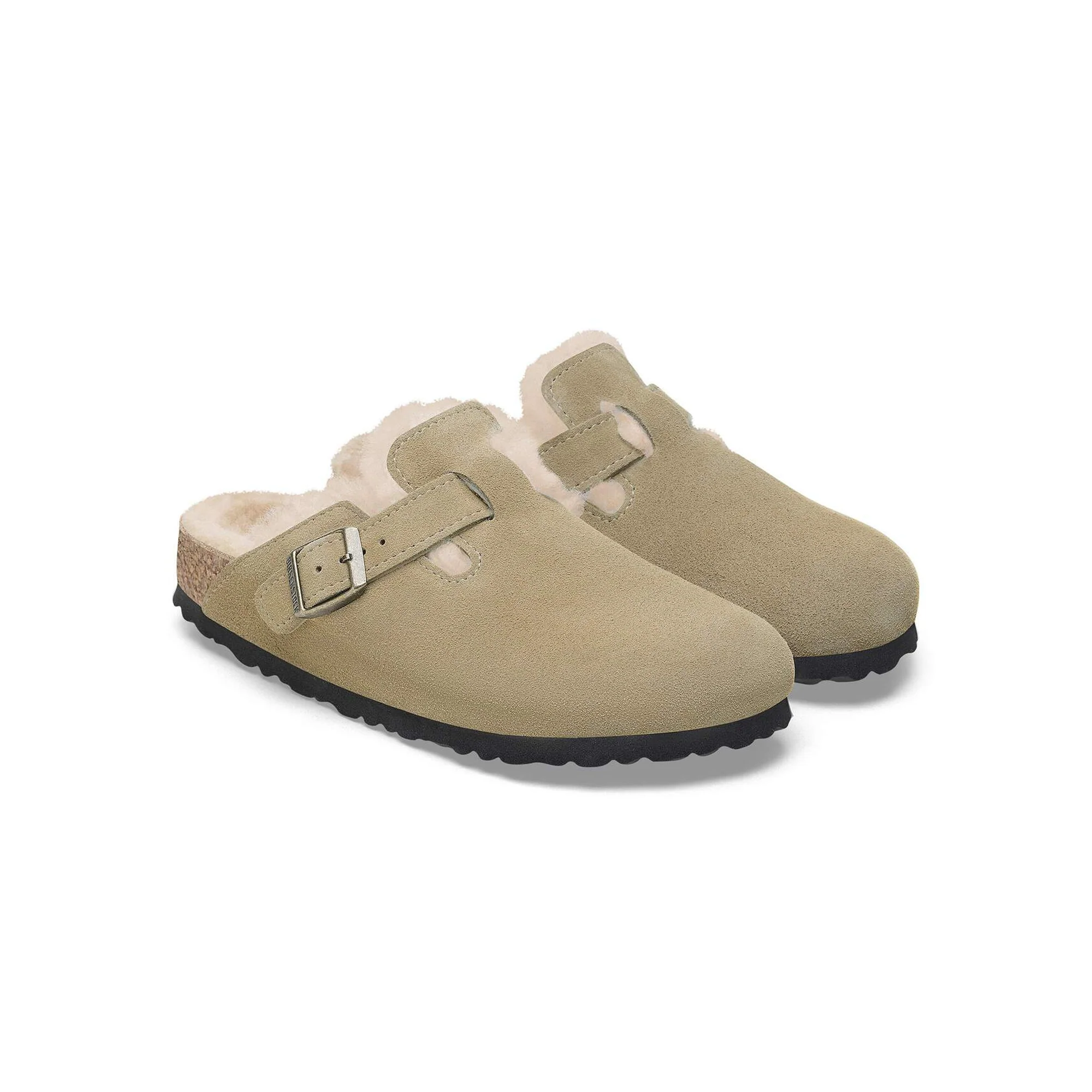 Birkenstock Mens Boston Shearling Sandals - Image 3