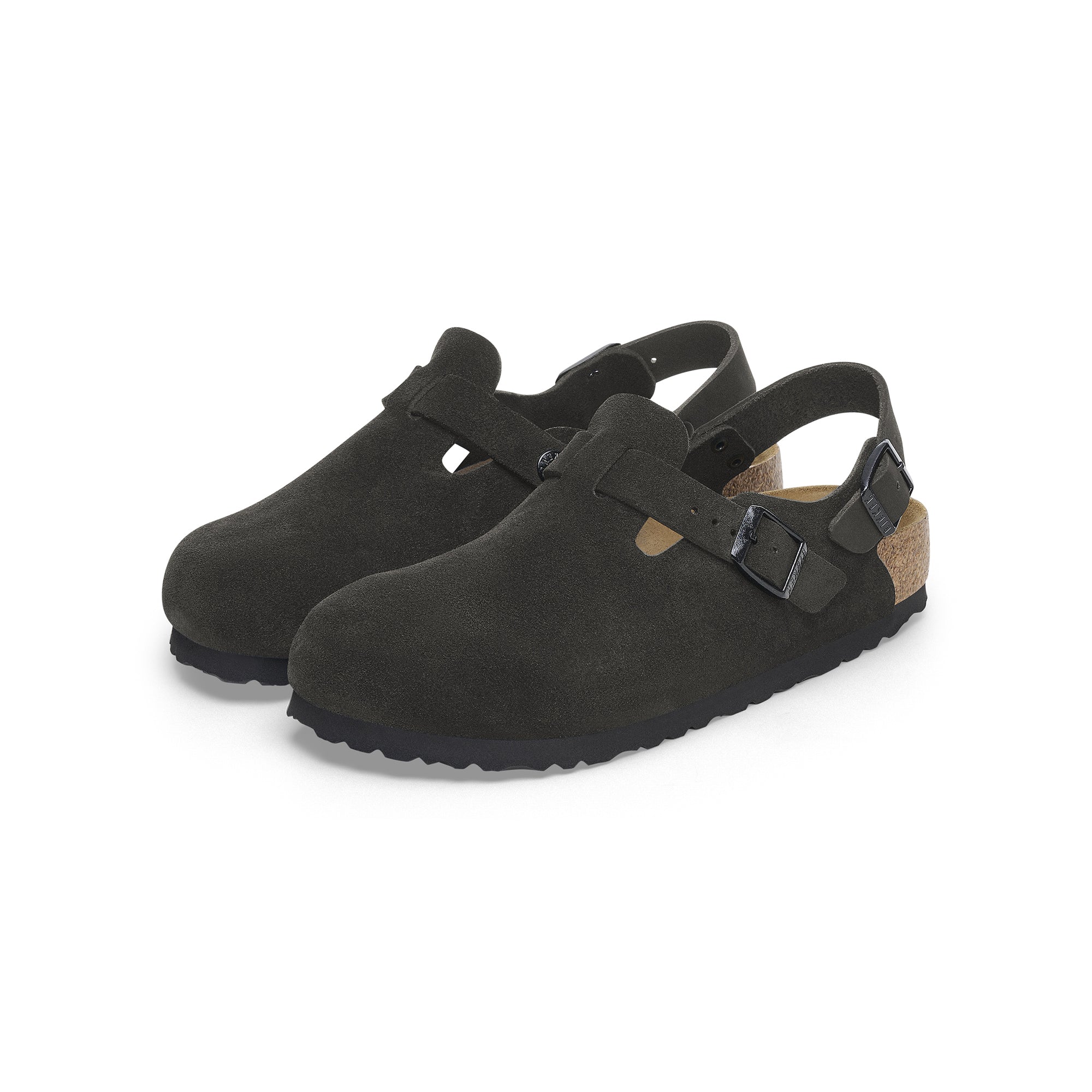 Birkenstock Mens Tokio Black Suede Sandals - Image 2