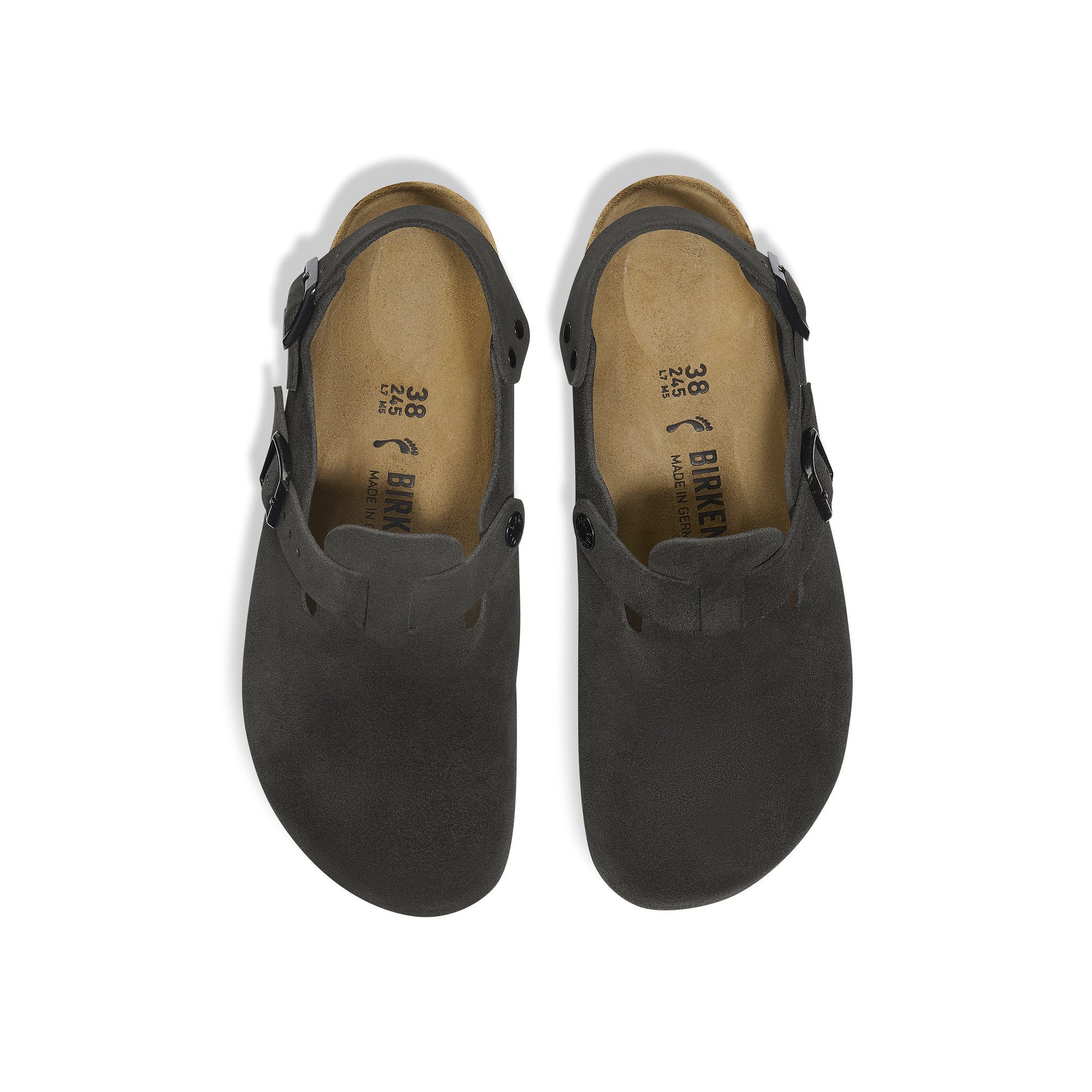 Birkenstock Mens Tokio Black Suede Sandals - Image 3