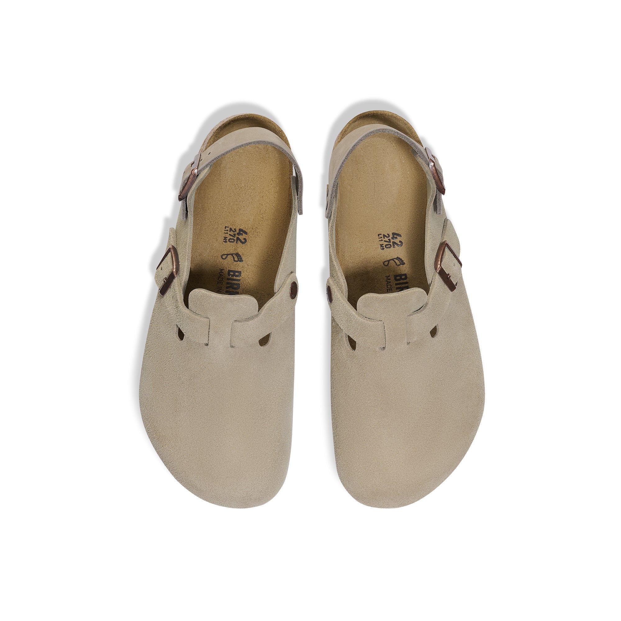 Birkenstock Mens Tokio Taupe Suede Sandals - Image 2