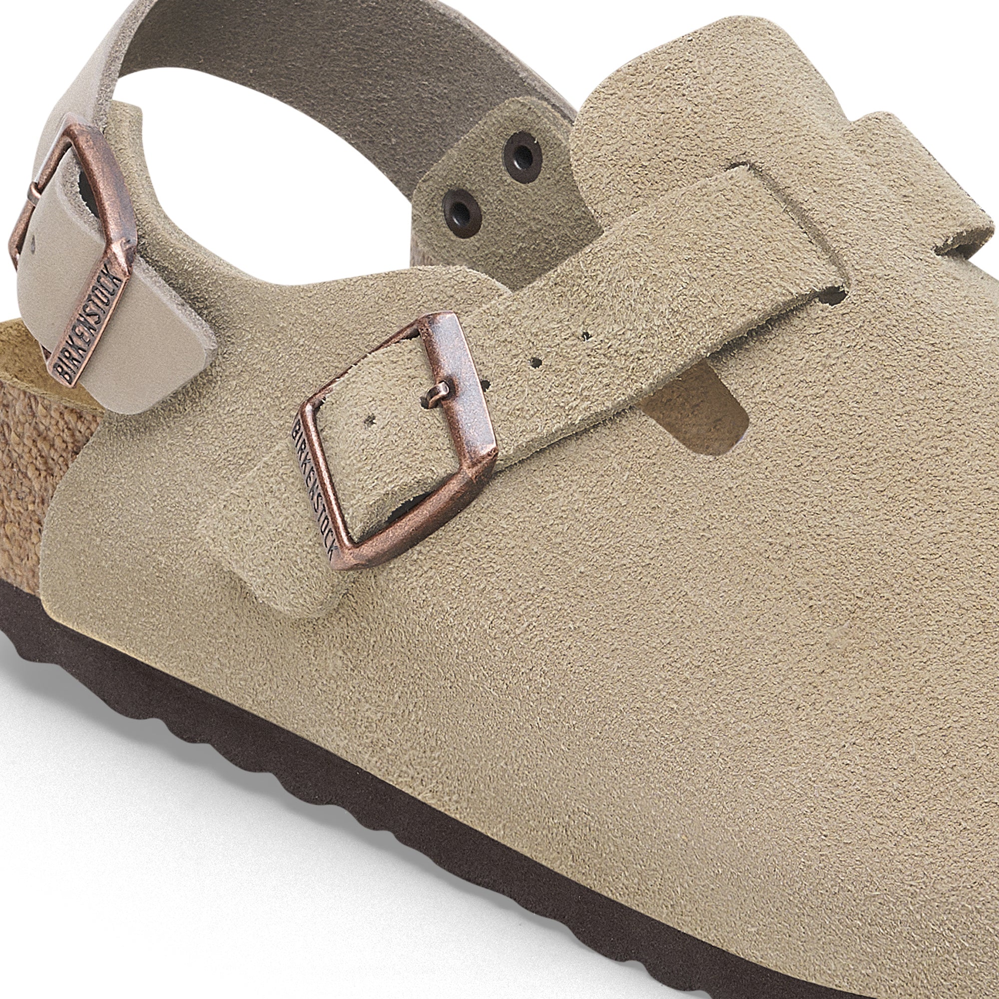 Birkenstock Mens Tokio Taupe Suede Sandals - Image 3