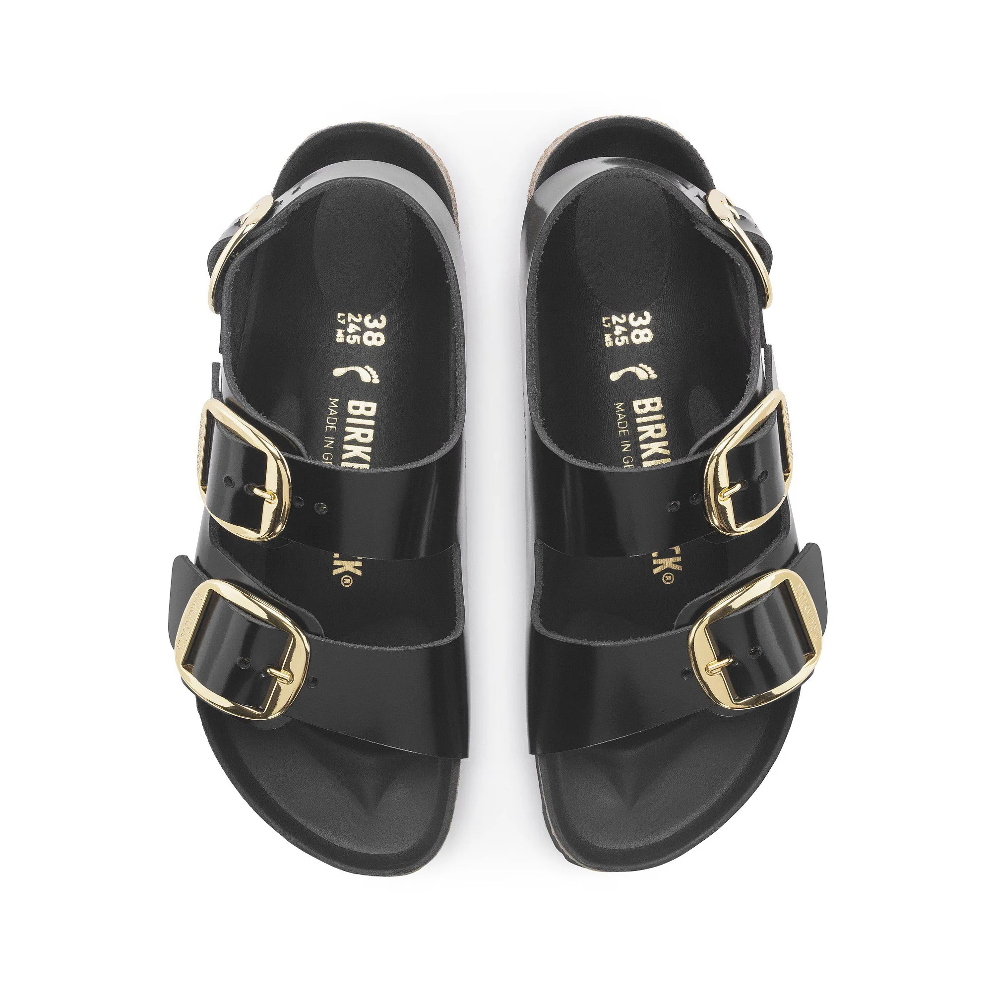 Birkenstock Womens Milano Big Buckle Slippers - Image 2