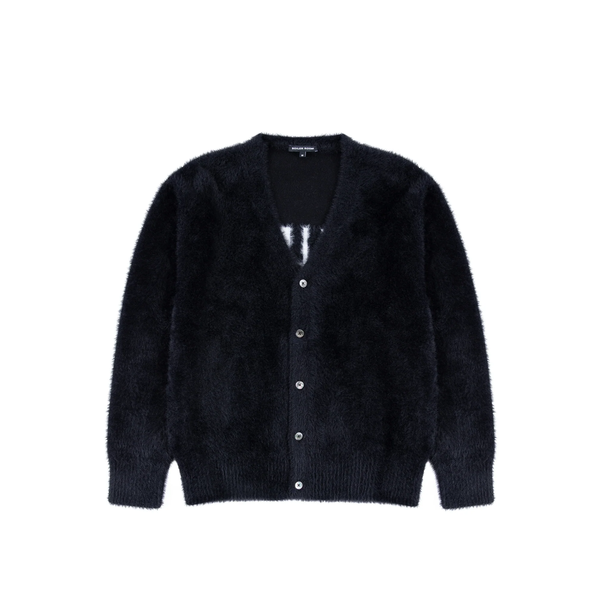 Boiler Room Mens Hairy Cardigan