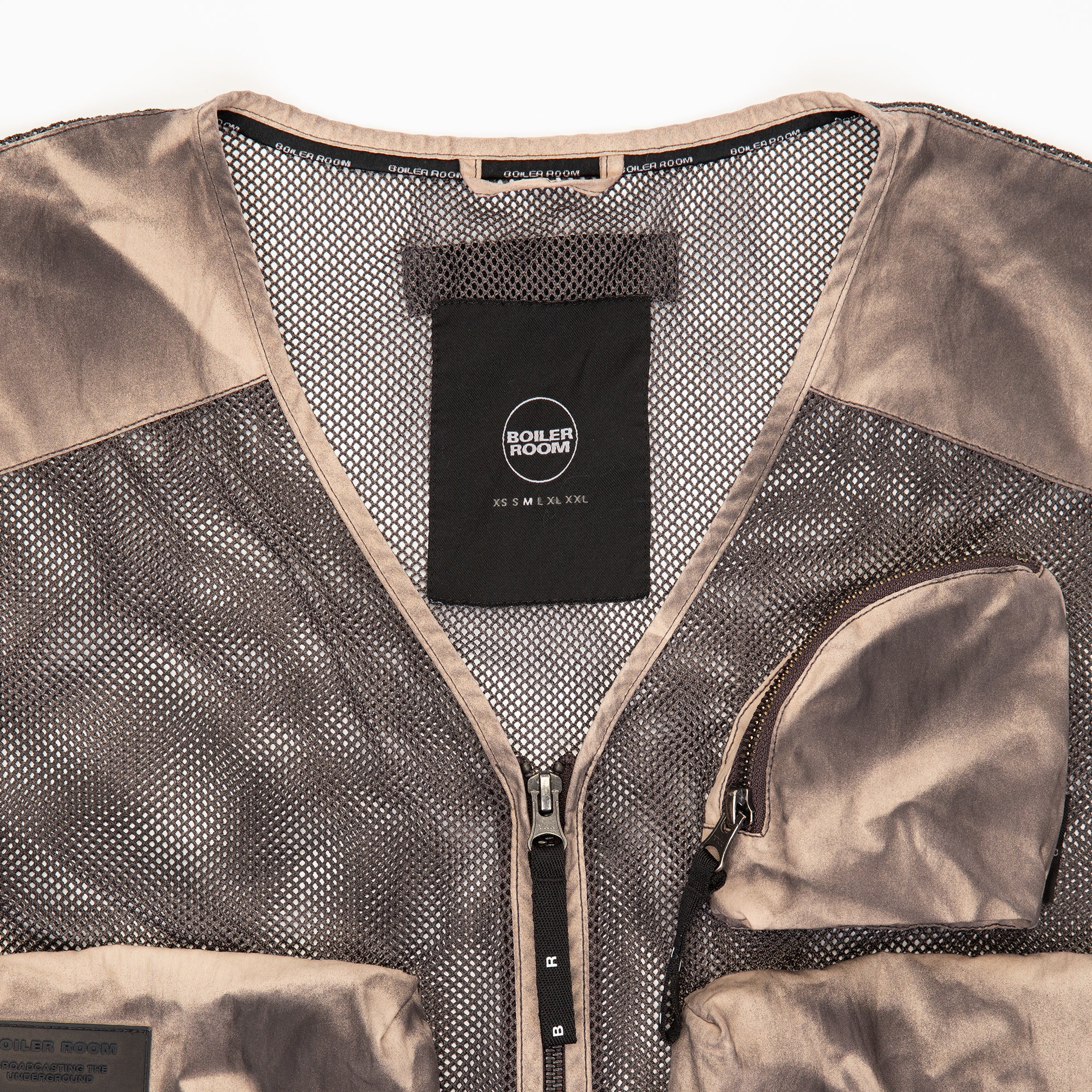 Boiler Room Mens Multi Pocket Gilet Vest - Image 4