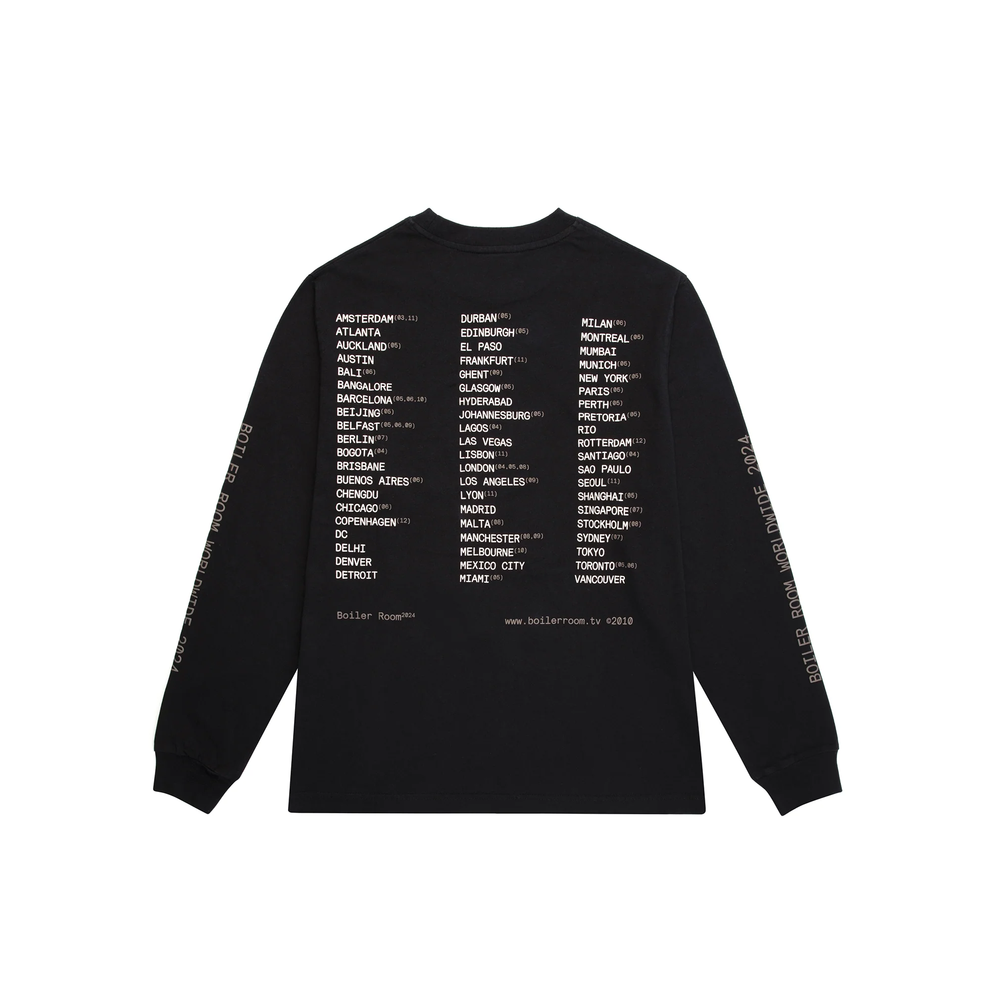Boiler Room Mens World Tour Longsleeve - Image 2