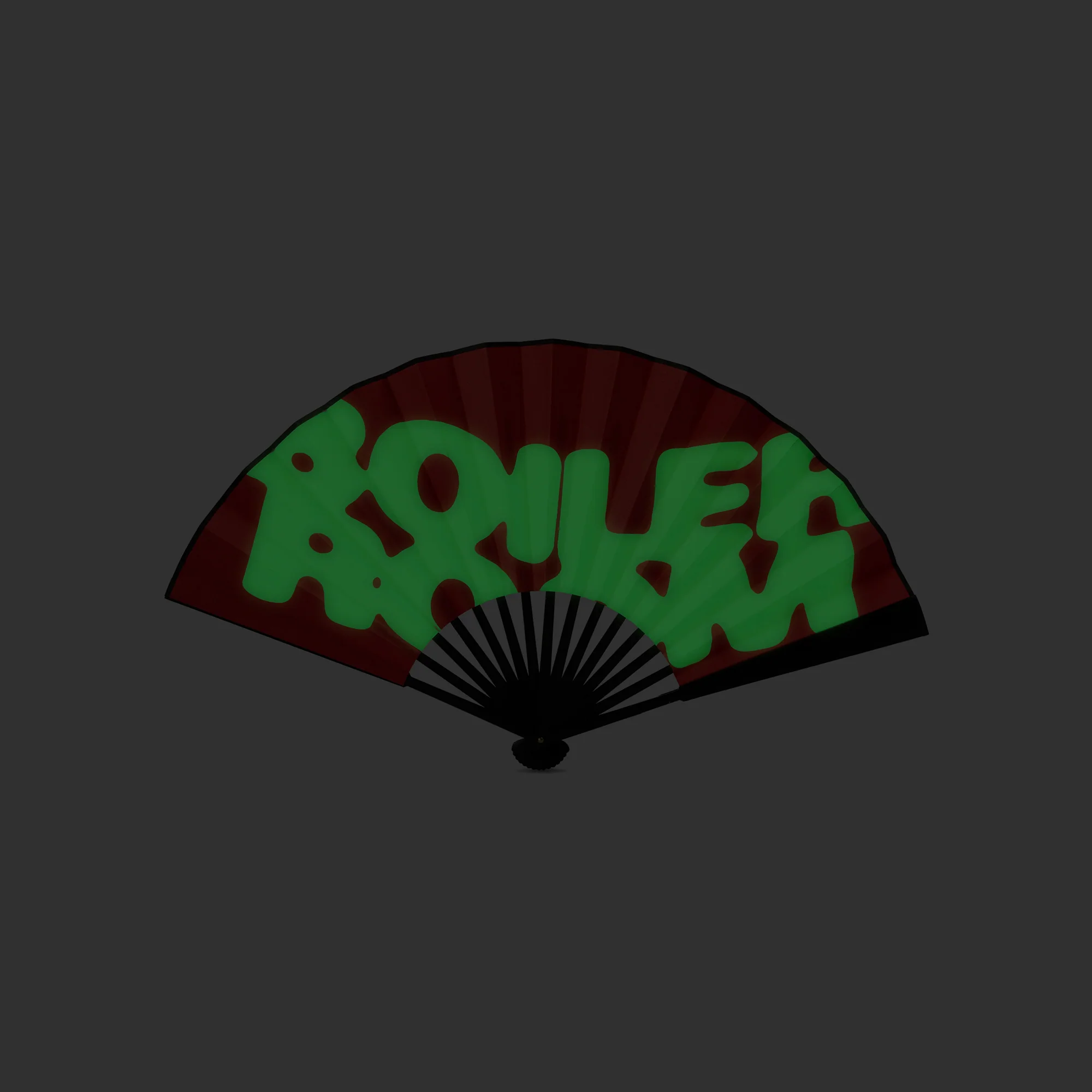 Boiler Room Red Hand Fan - Image 2