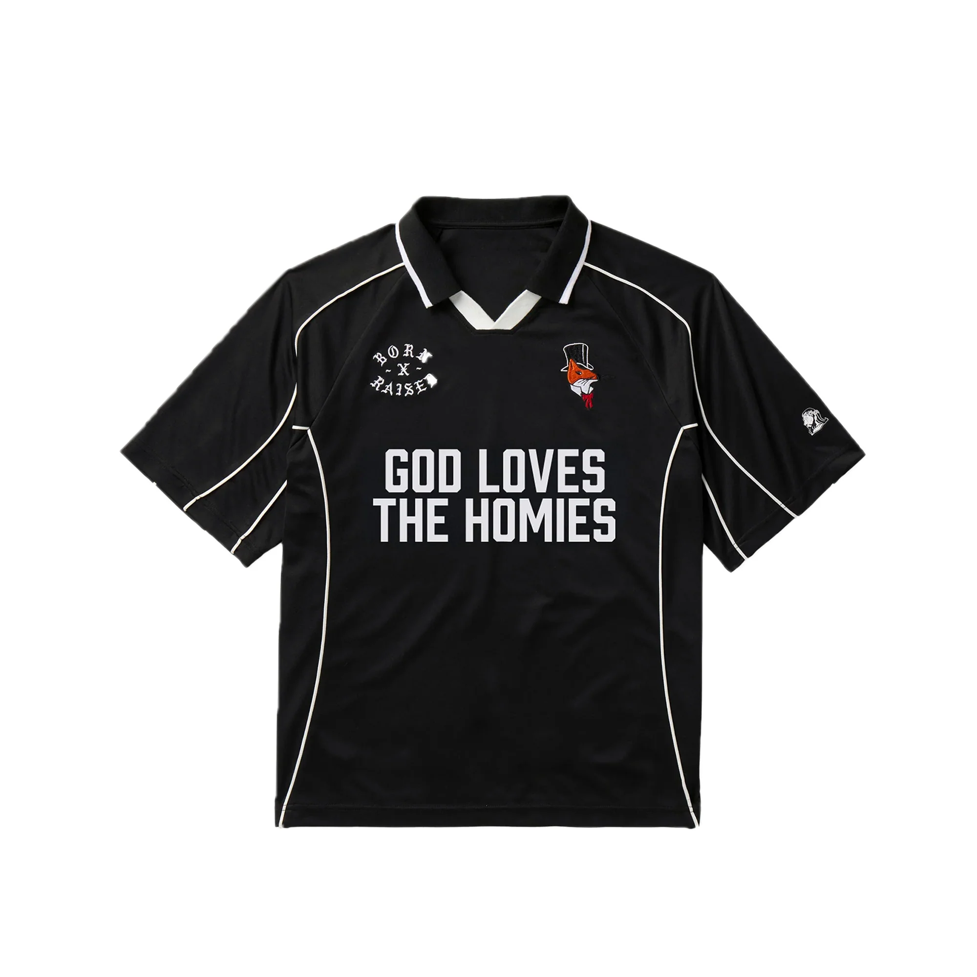 Born X Raised Mens God Loves The Homies Jersey