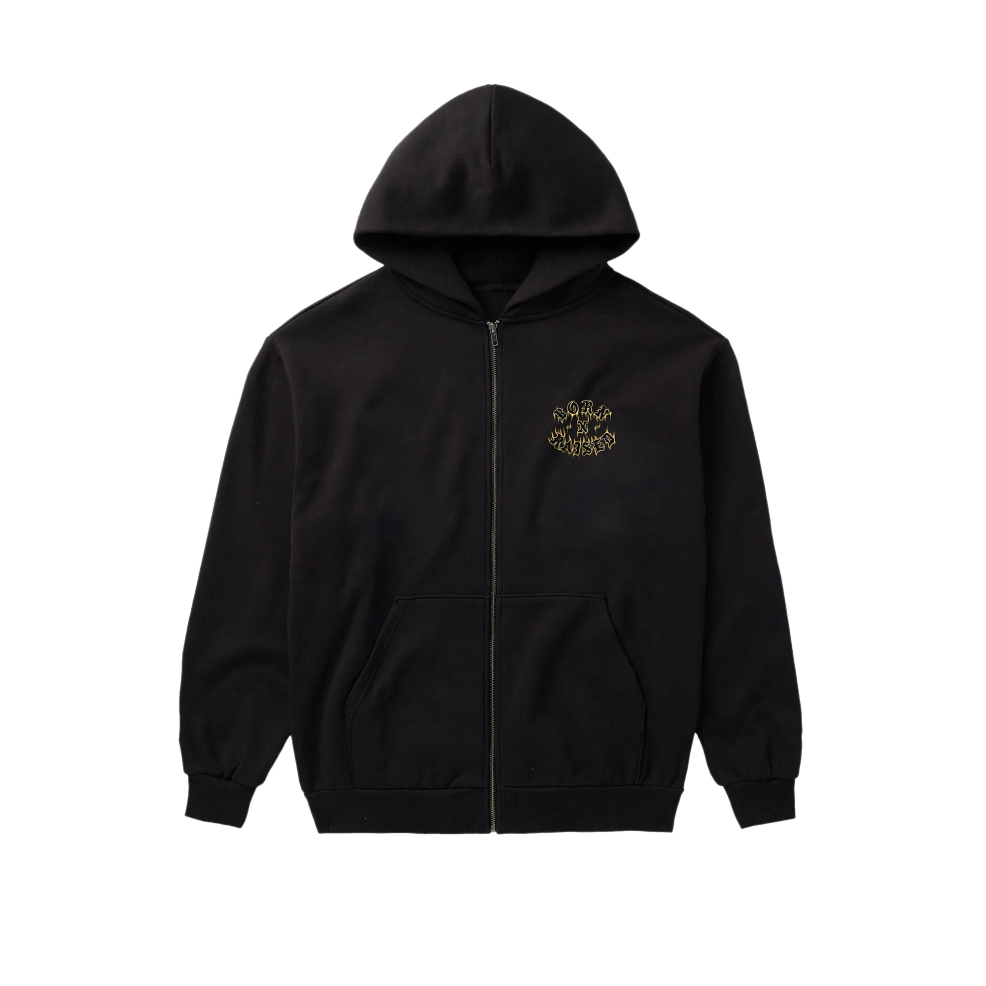 Born X Raised Mens Guadalupe Zip-Up Hoodie