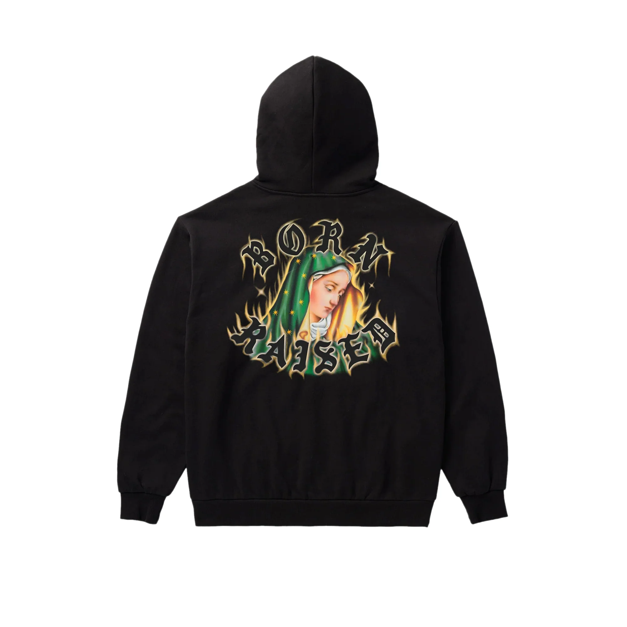 Born X Raised Mens Guadalupe Zip-Up Hoodie - Image 2