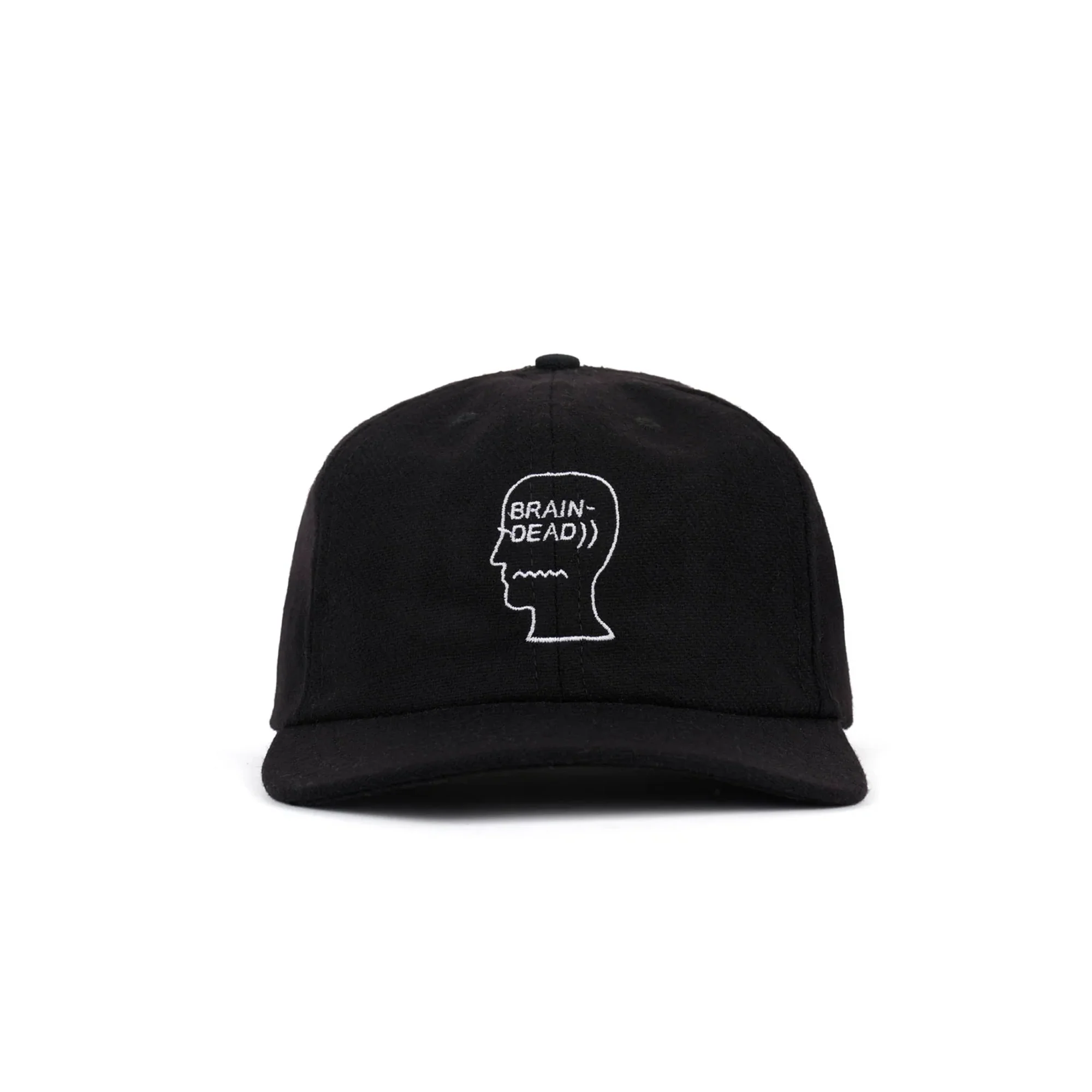 Brain Dead Mens Flannel Logo Head 6 Panel Hat