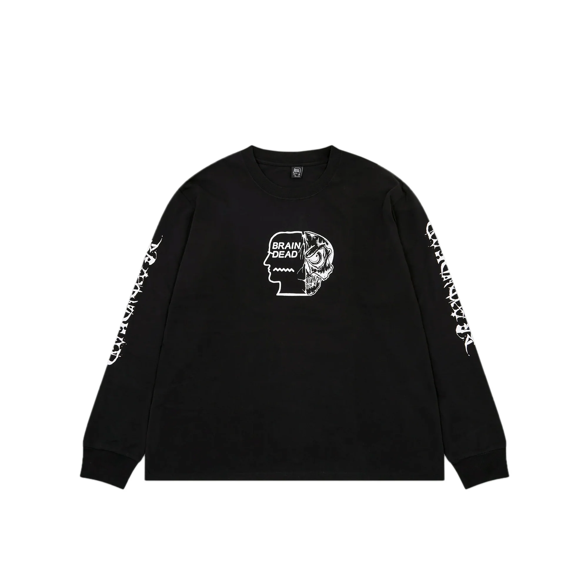 Brain Dead Mens Skull Mech Long Sleeve Tee