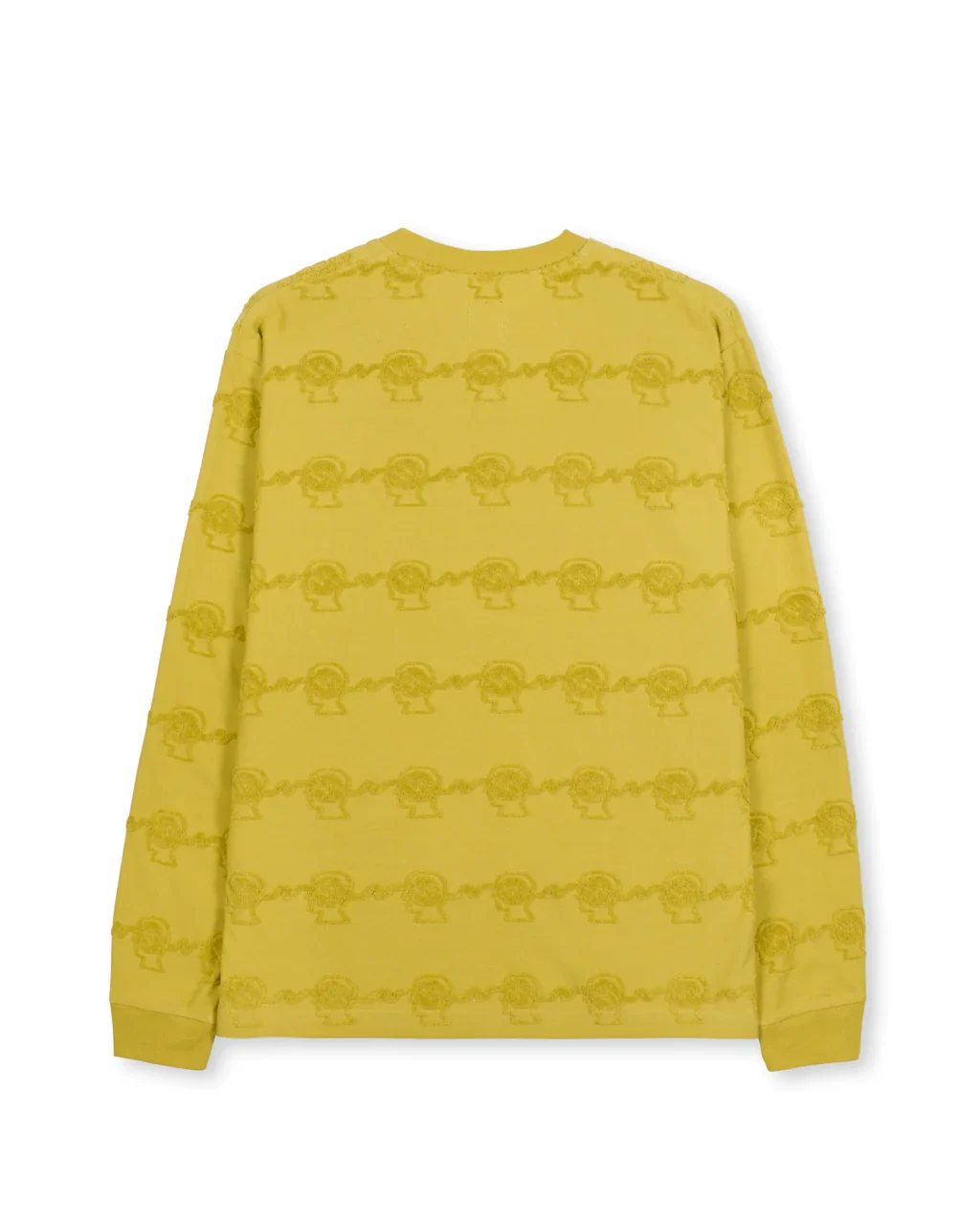 Braindead Running Head Textured Stripe Long Sleeve 'Gold' - Image 2