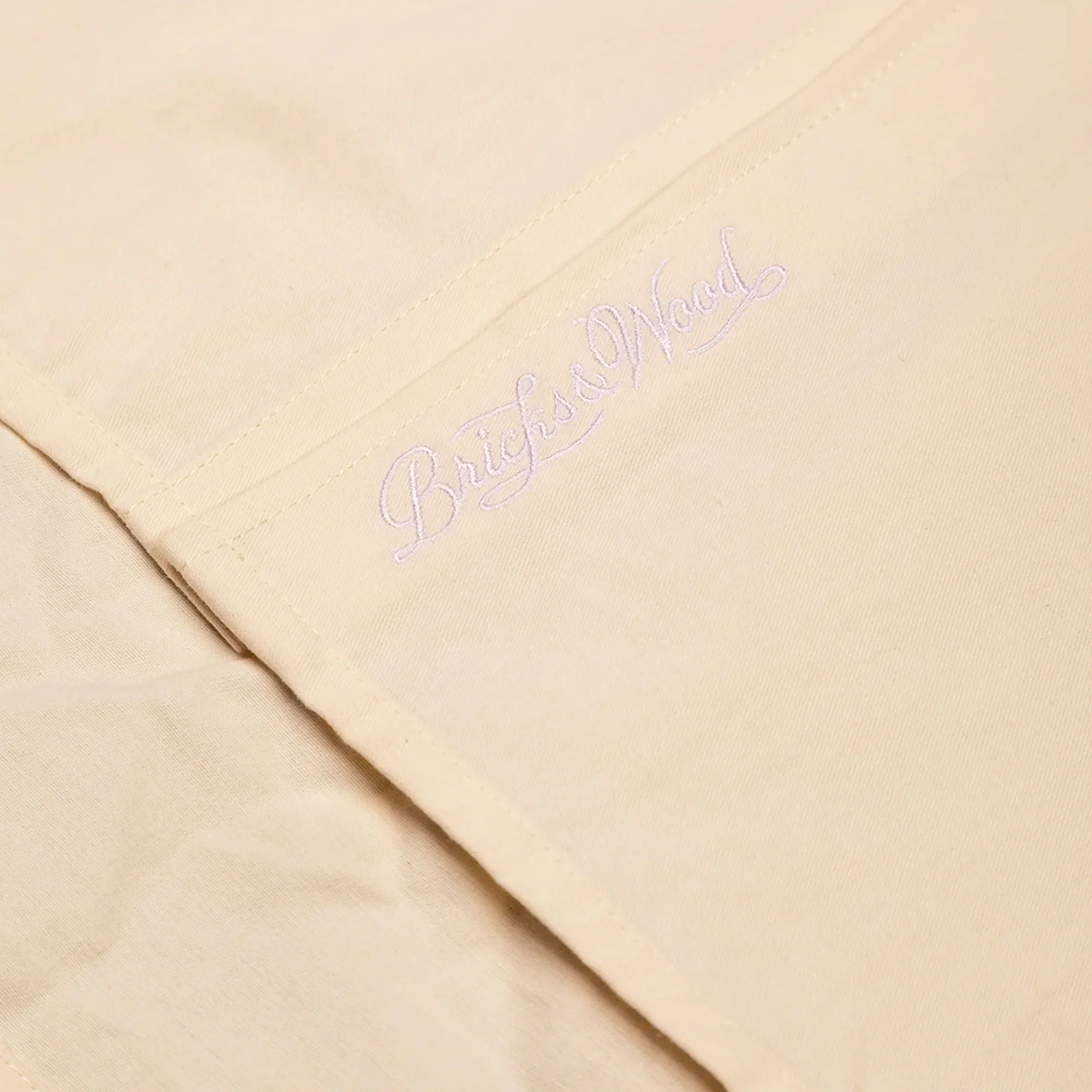 Bricks & Wood Mens Script Button Up Shirt - Image 2