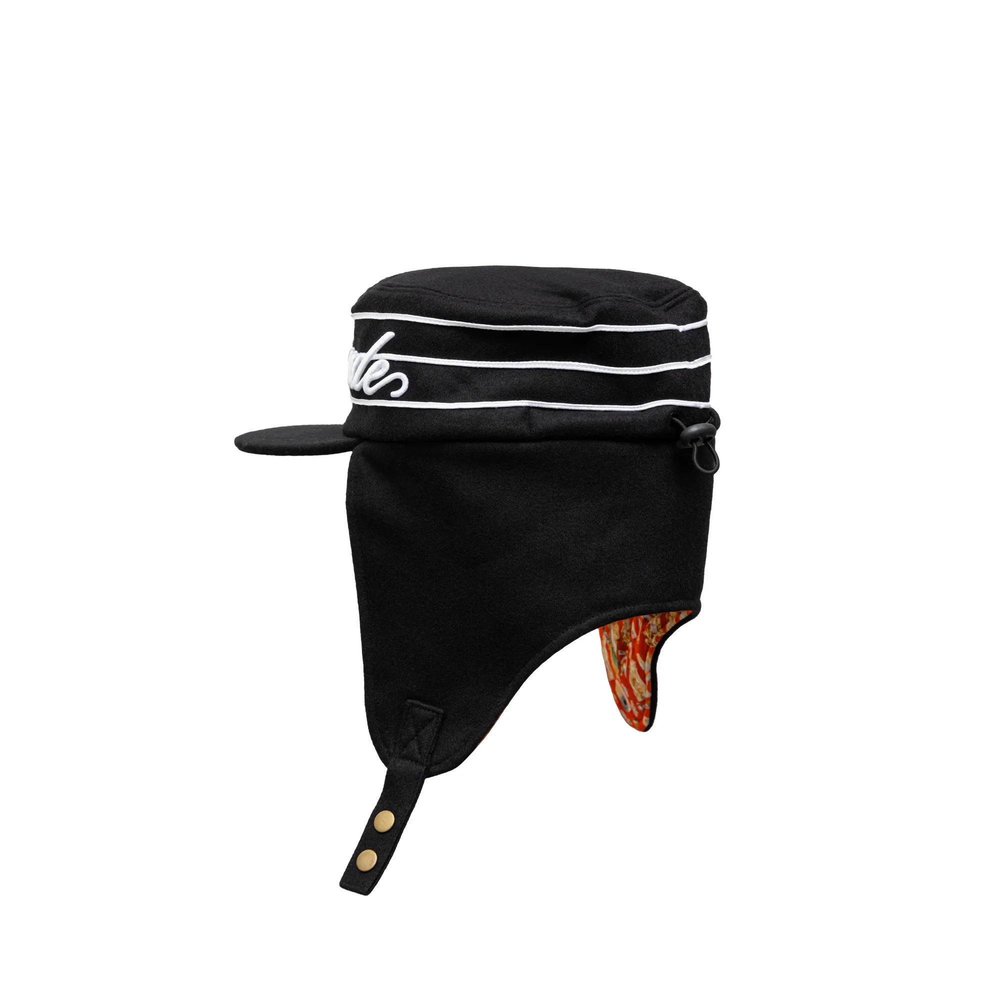 Brigade Ear Flap Script Pillbox Hat - Image 2