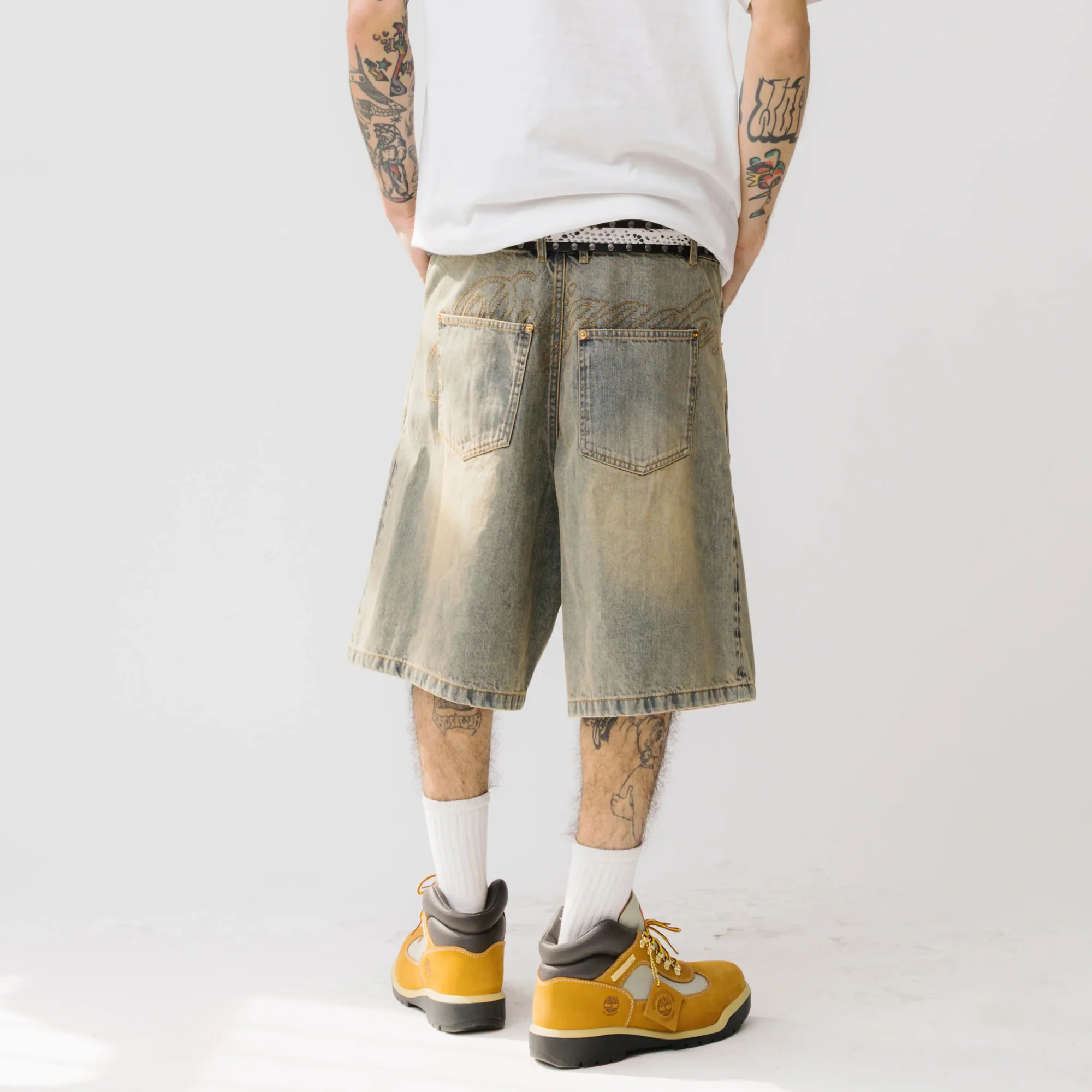 Brigade Mens Denim Carpenter Shorts - Image 3