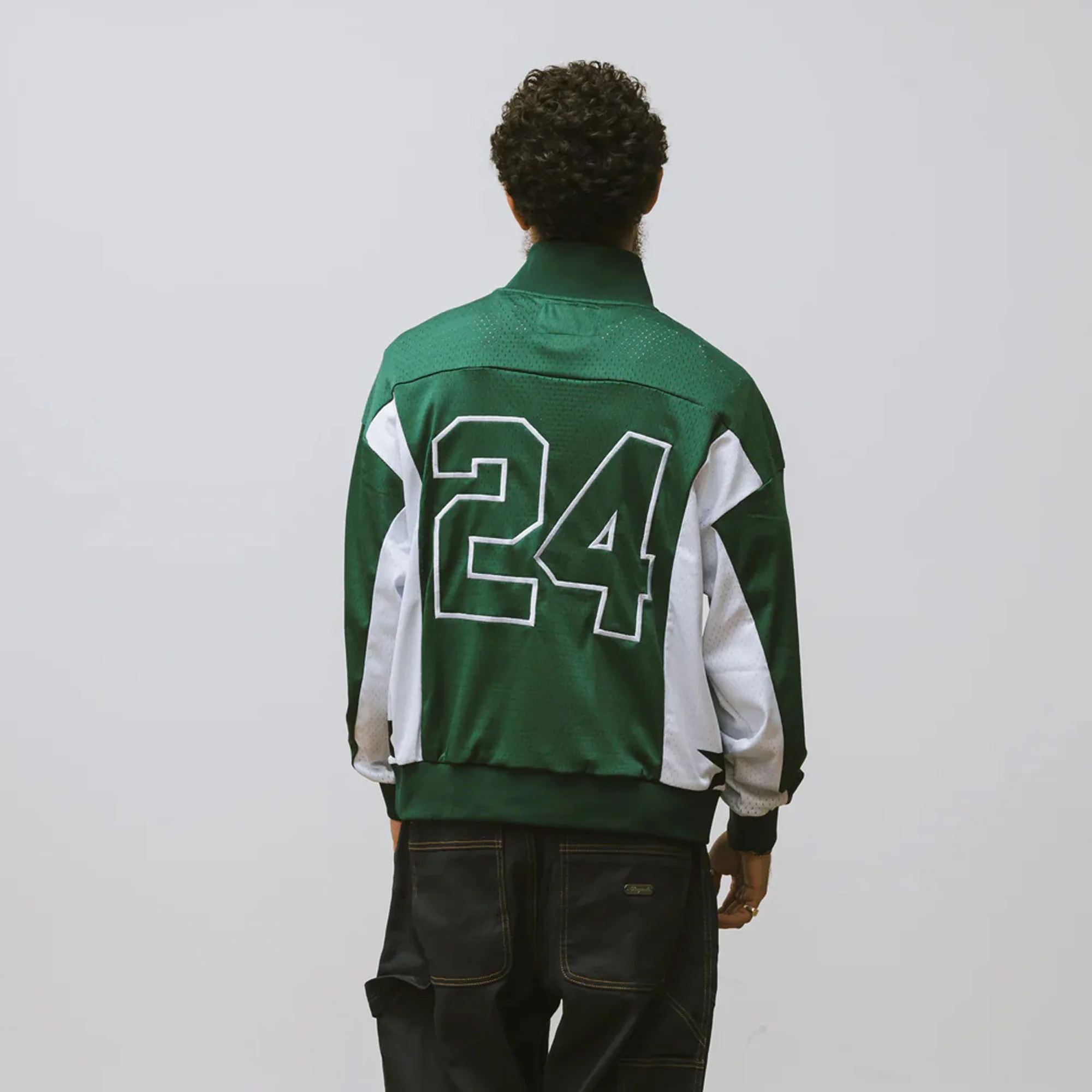 Brigade Mens Green Quarter Zip Motocross Jersey - Image 3