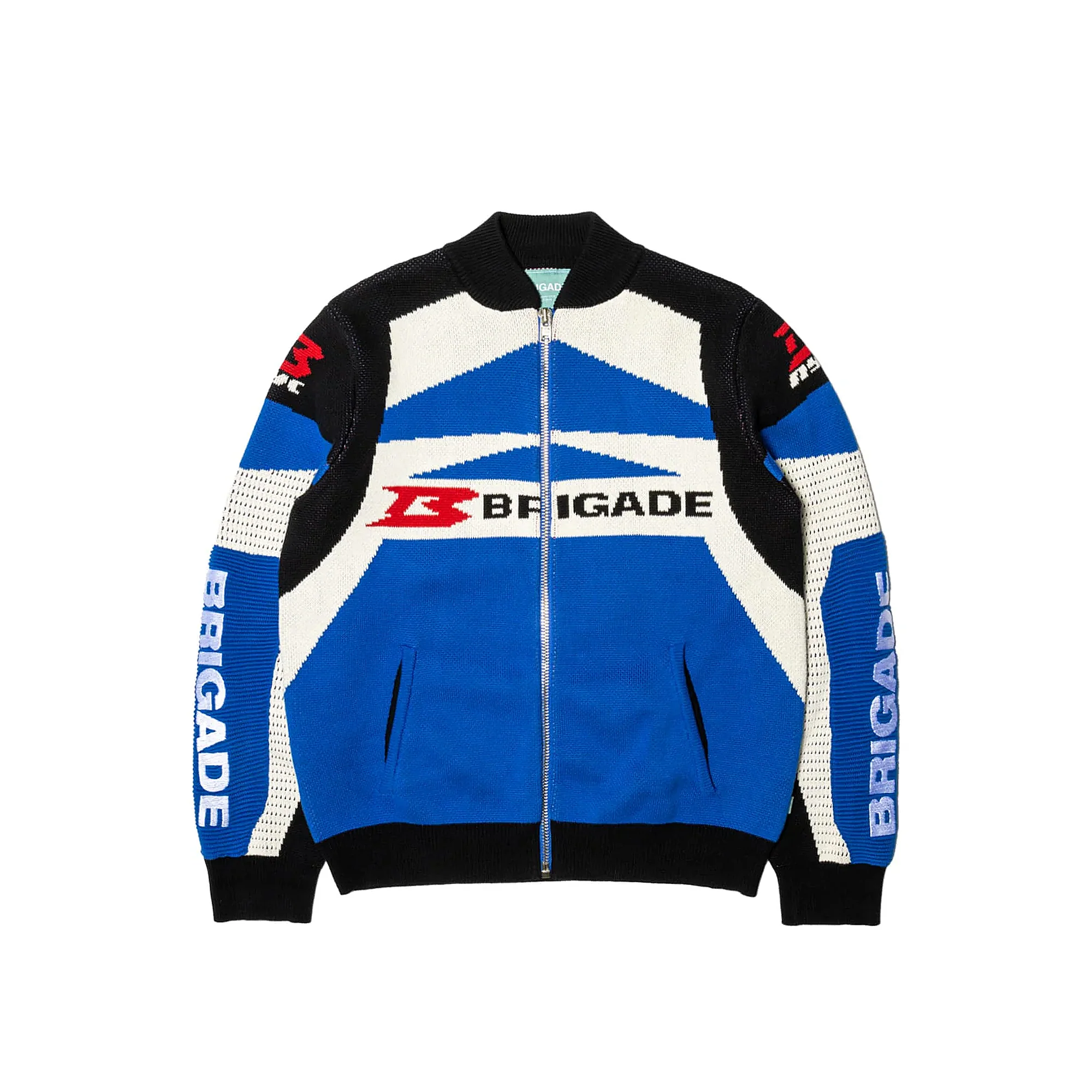Brigade Mens Moto Zips Knit