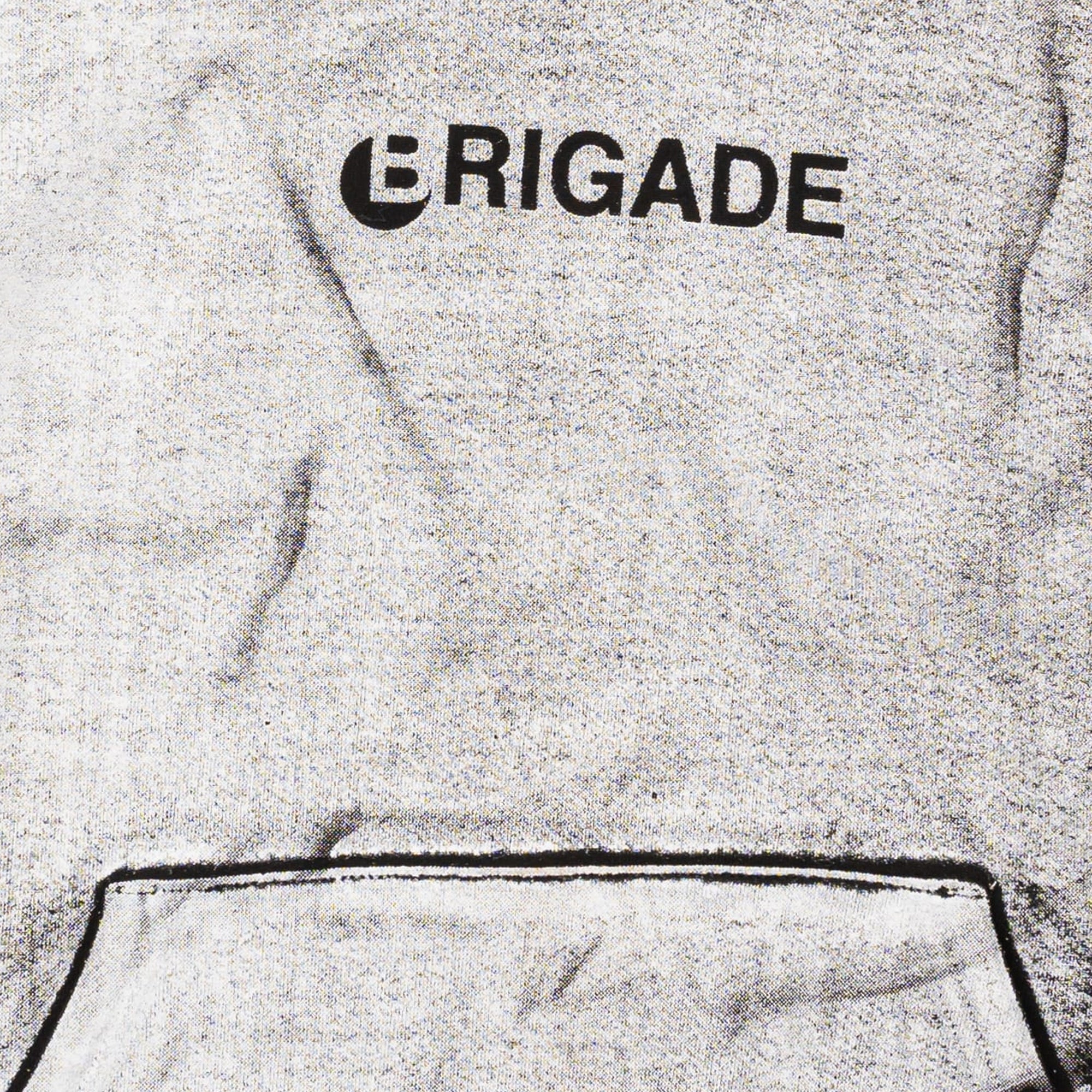 Brigade Mens Tromp-L'oeil Logo Tee Hoodie - Image 4