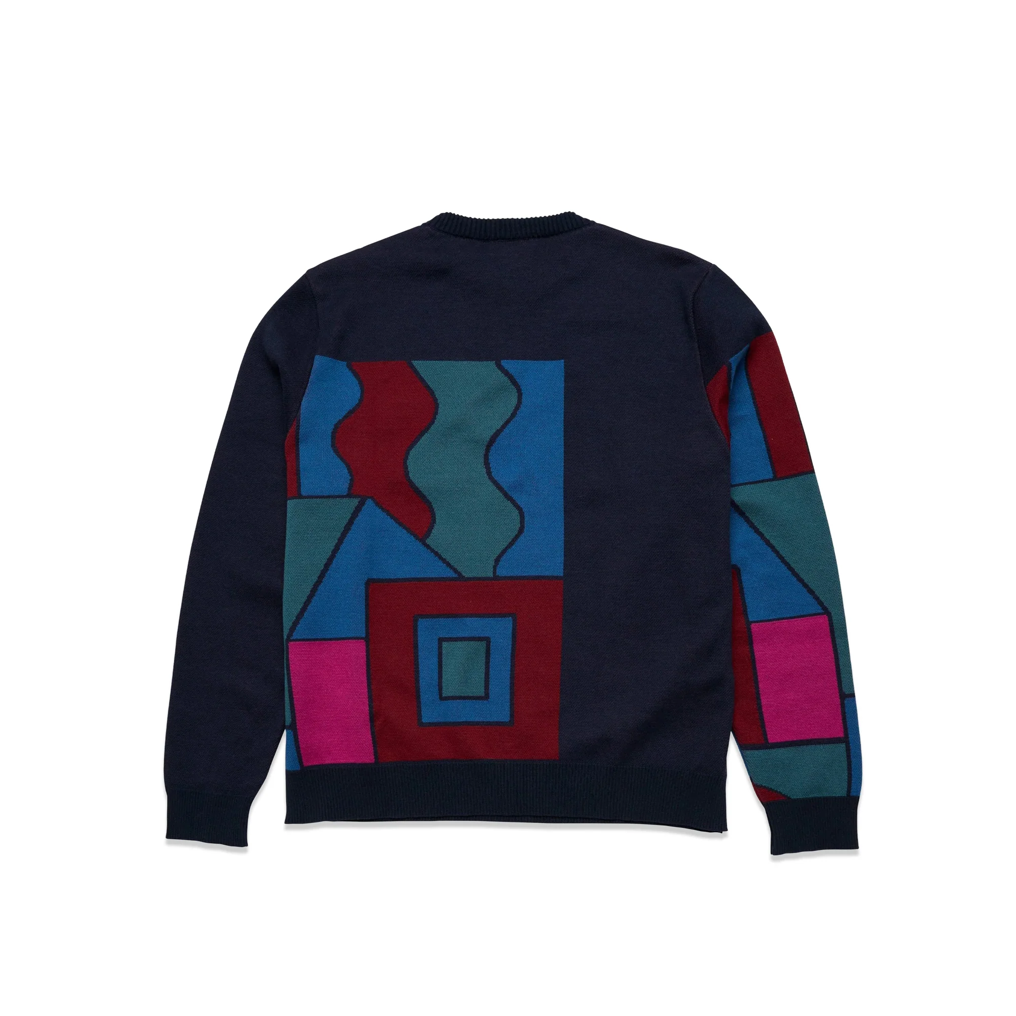 By Parra Mens Blocked Landscape Knitted Pullover - Image 2