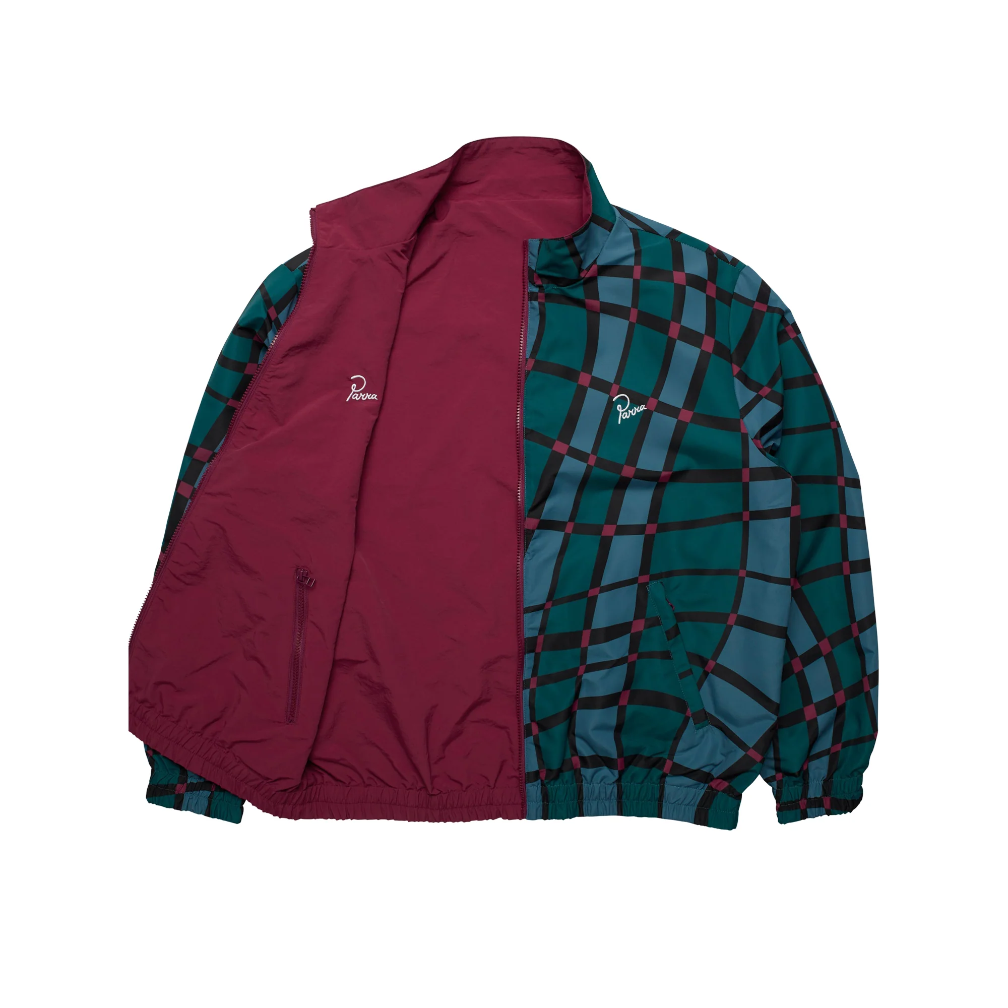 By Parra Mens Squared Wave Pattern Track Top - Image 2