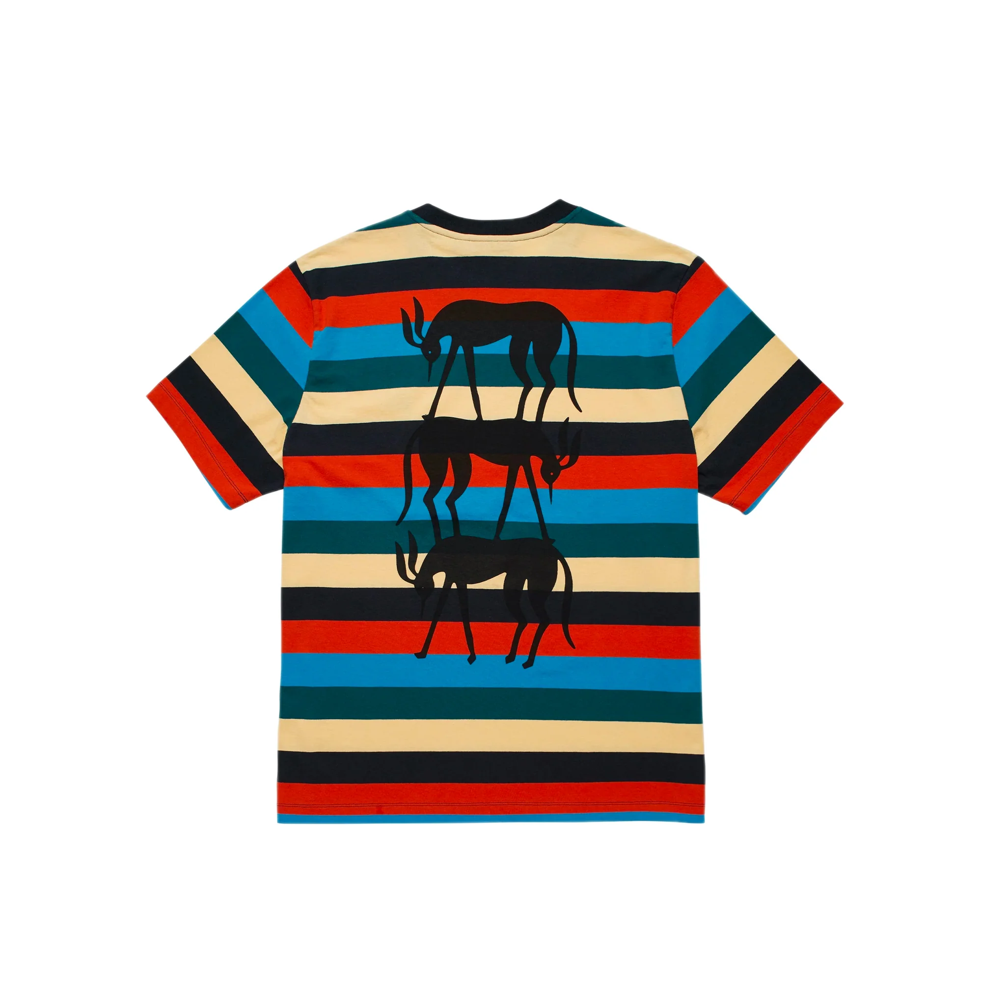 By Parra Mens Stacked Pets On Stripes SS Tee - Image 2