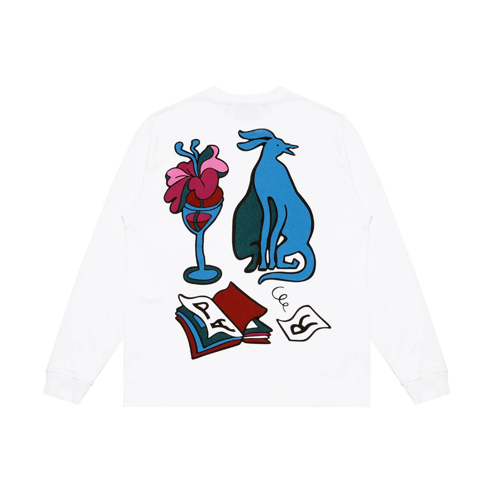 By Parra Mens Wine and Books LS Tee - Image 2