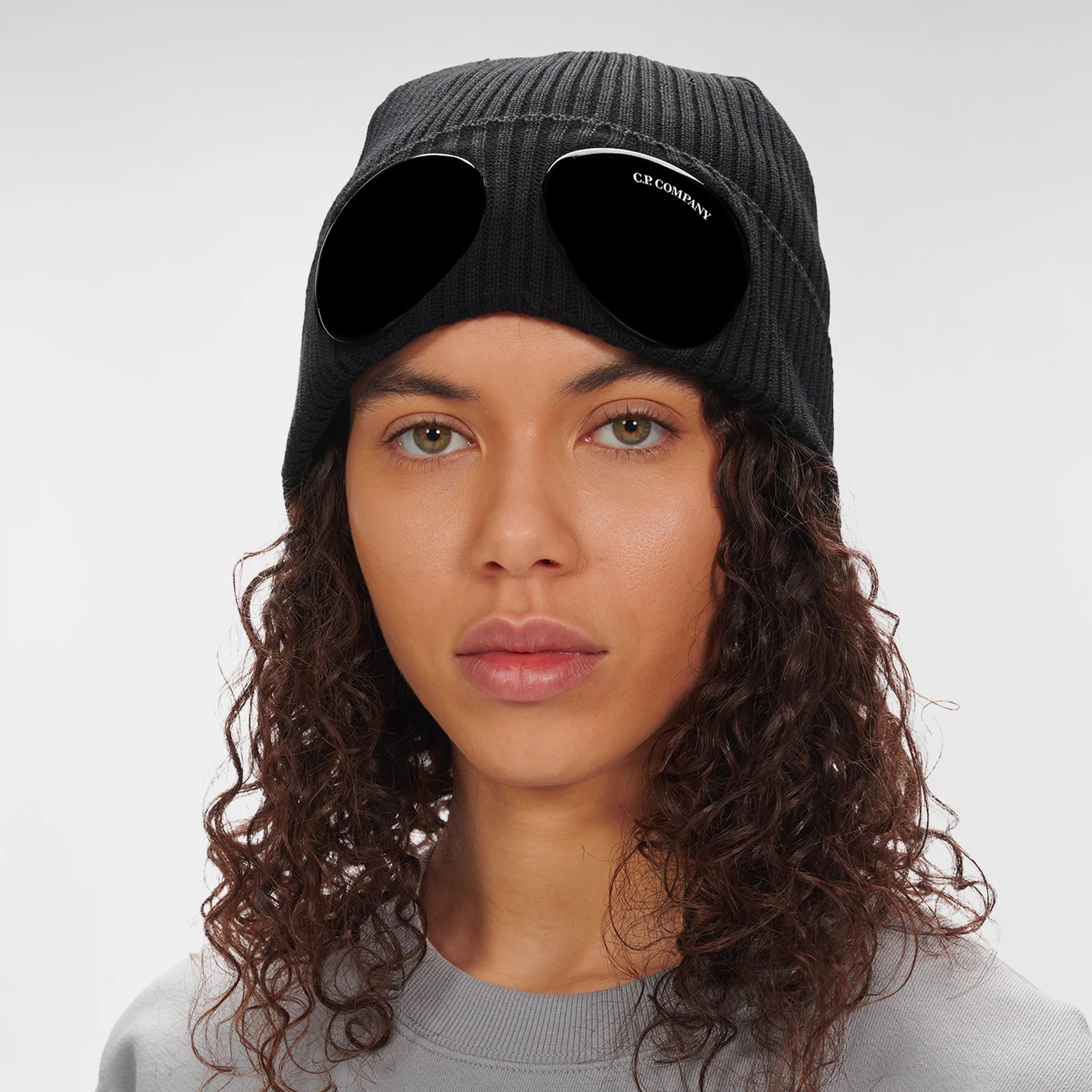 C.P. Company Cotton Goggle Beanie - Image 2