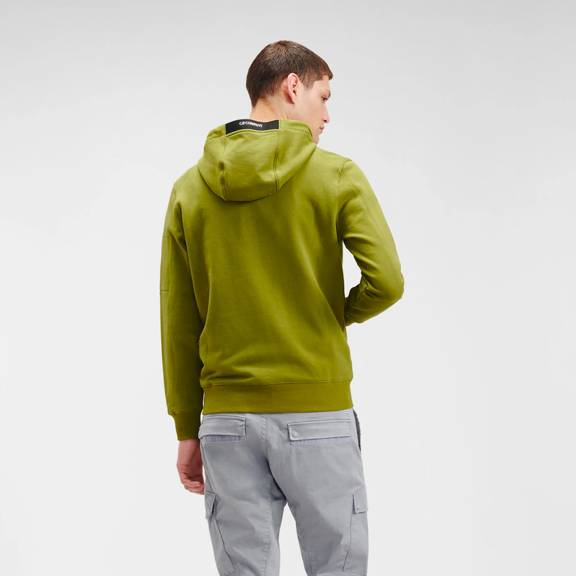 C.P. Company Mens Diagonal Raised Fleece Hoodie - Image 3